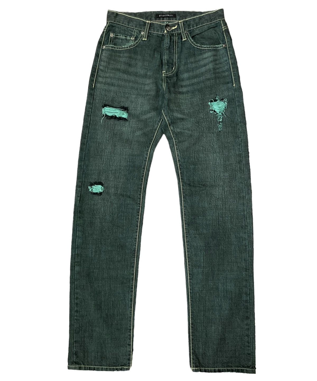 Wild Khakis Japan Brand Distressed Greenish Jeans C/W Tags