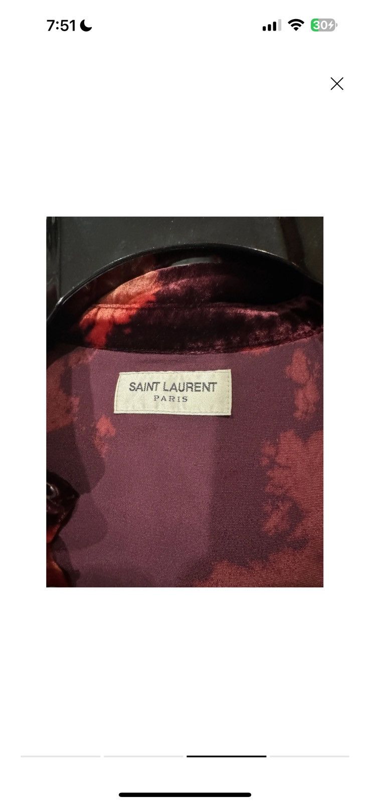 Saint Laurent Paris Saint Laurent Tie Dye Western Shirt Size US L / EU 52-54 / 3 - 3 Thumbnail