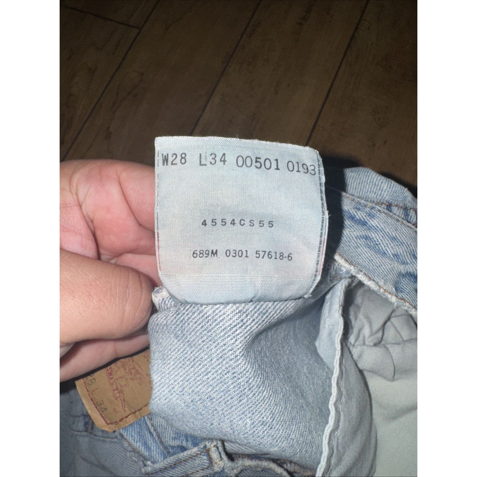 Levi's × Vintage Levi’s 501 26x32 Distressed Light Wash Jeans Embroidery Y2K Size US 26 / EU 42 - 12 Thumbnail