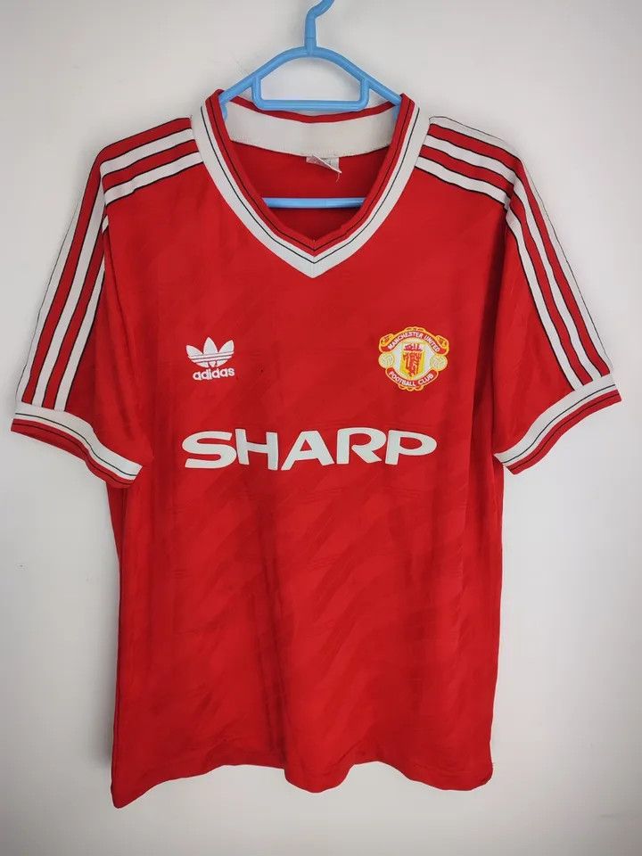 Vintage Manchester United 1987-88 home FOOTBALL Kit SHIRT