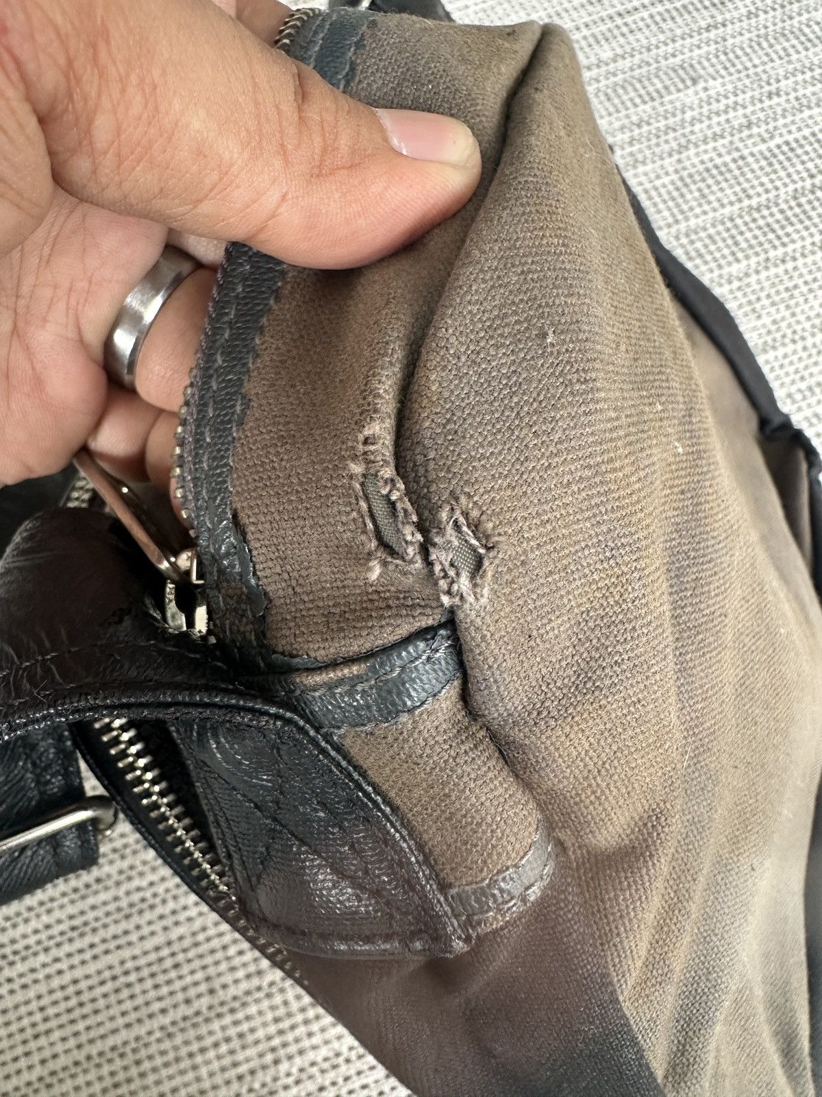 Porter 🔥🔥🔥Vintage Distressed Canvas Porter International Sling Bag Size ONE SIZE - 6 Thumbnail
