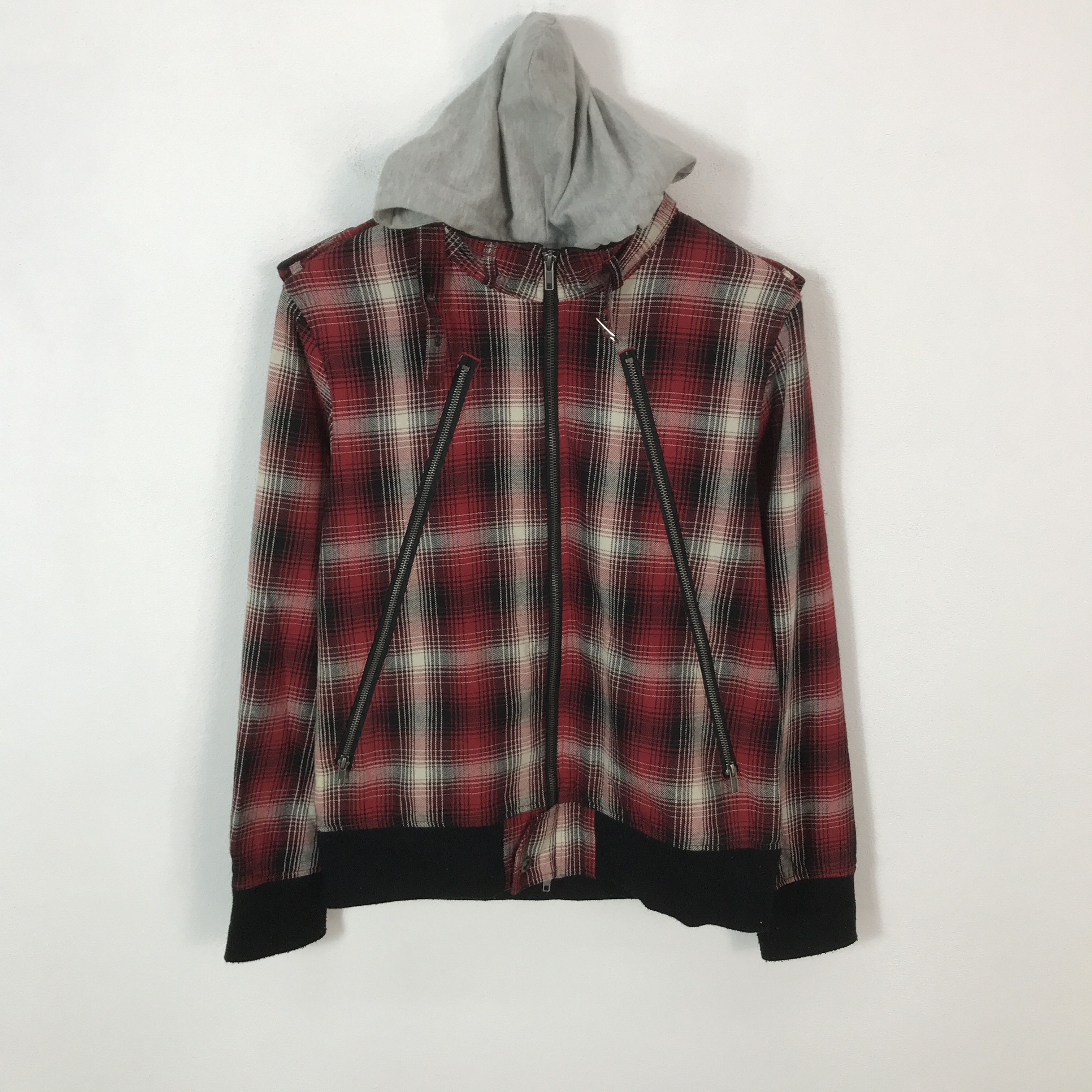 Japanese Brand soves jacket Tartan punk style zip jacket K62B17 Size US L / EU 52-54 / 3 - 1 Thumbnail
