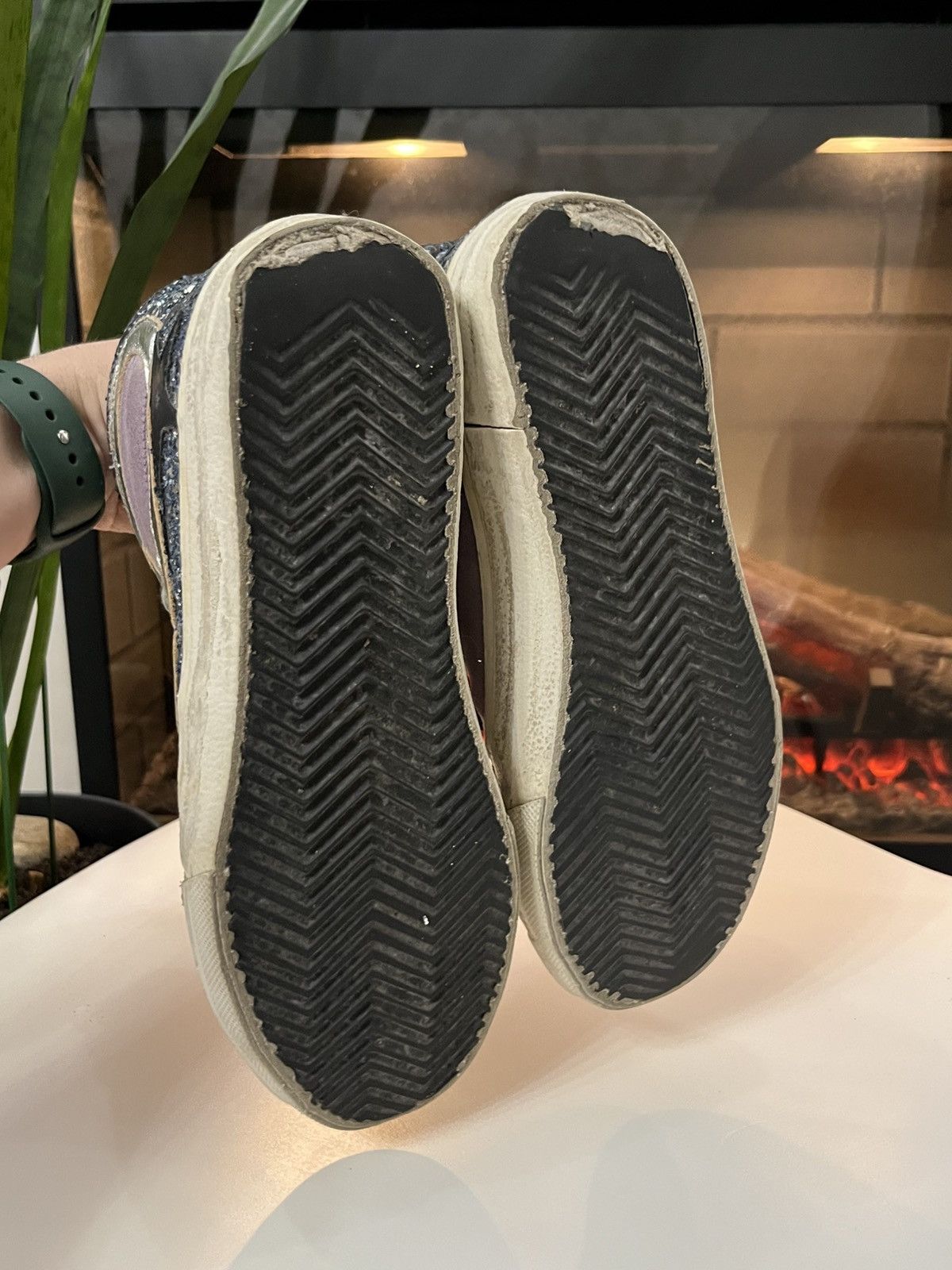 Golden Goose 🔥Golden Goose Slide Super Star Glitter Sneakers GGDB Size US 6 / IT 36 - 13 Thumbnail