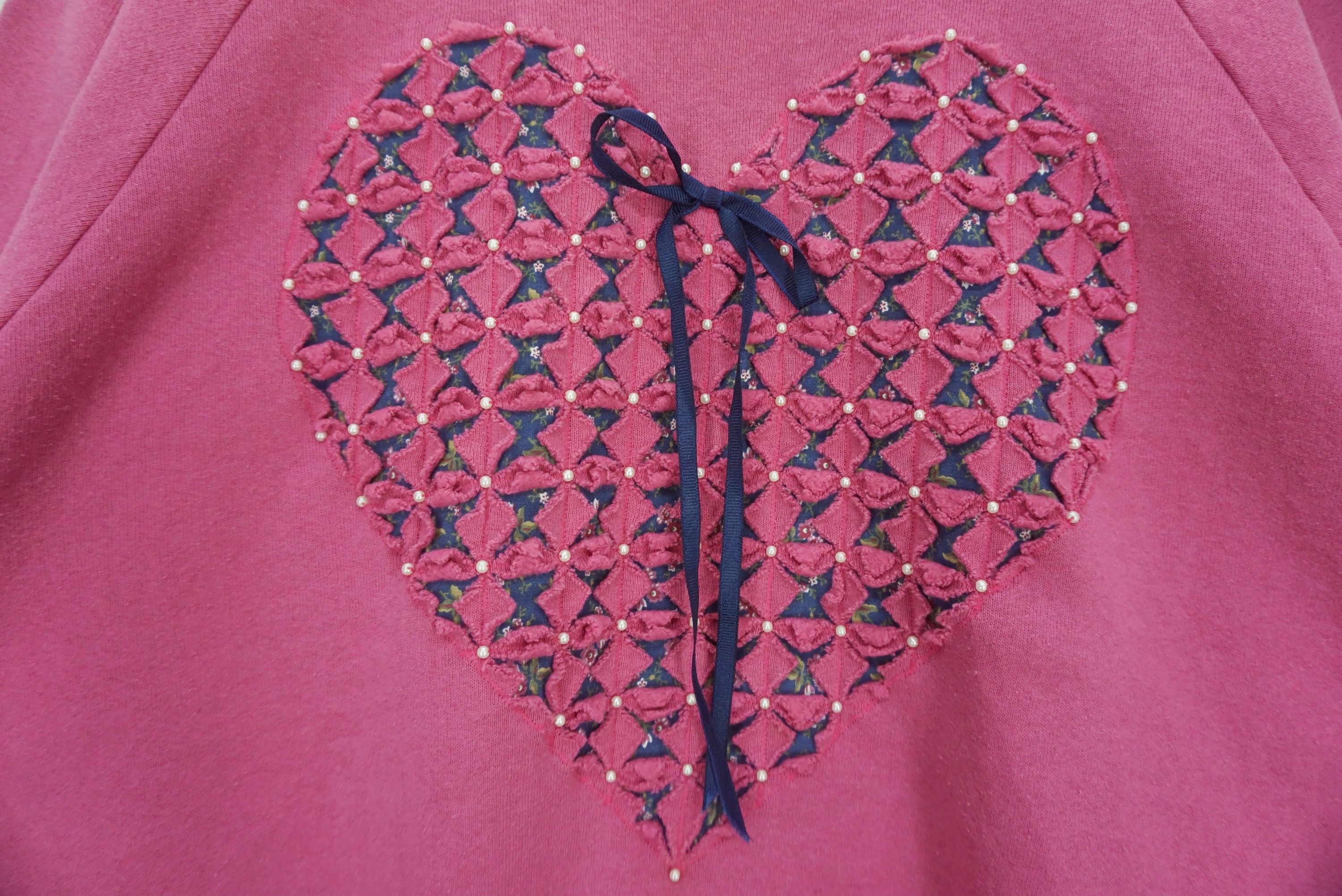 Fruit Of The Loom Hand Made by Dixie Lee Sweatshirt Love Shaped Art Size XL Size XL / US 12-14 / IT 48-50 - 4 Thumbnail