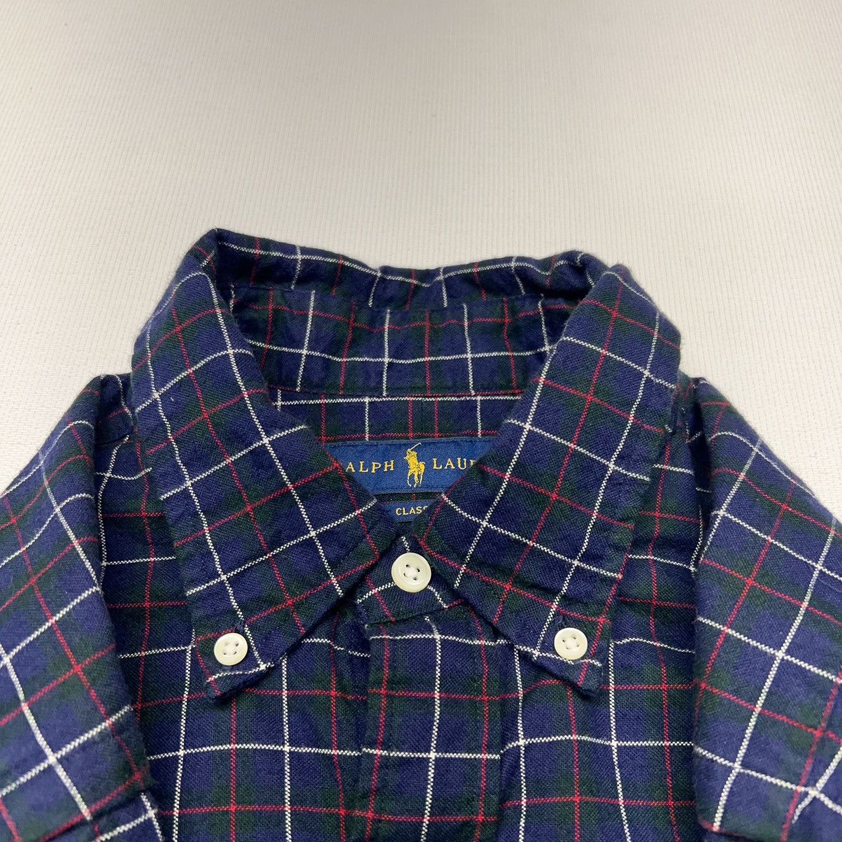 Polo Ralph Lauren Polo Ralph Lauren Shirt Blue Button Down Plaid Classic Fit Size US M / EU 48-50 / 2 - 7 Thumbnail
