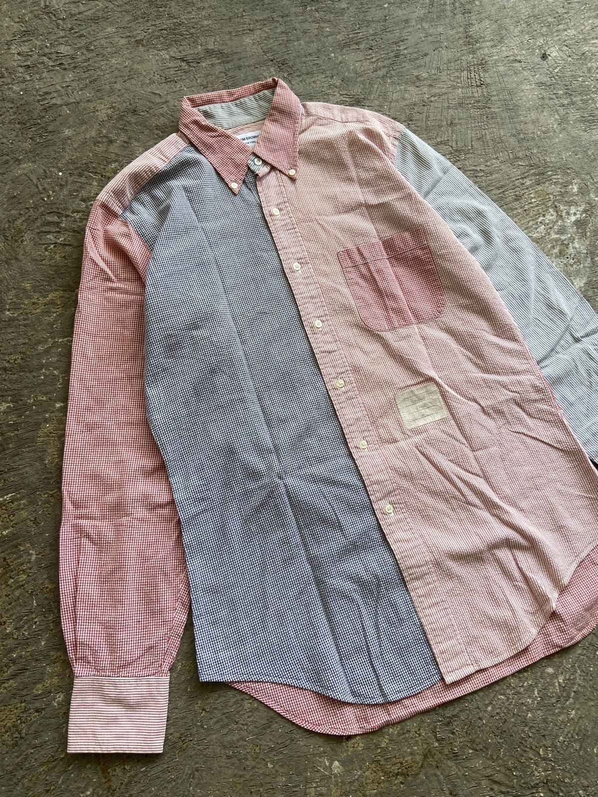 Thom Browne Thom Browne - Patchwork Multi Color Button Ups Shirt Size US L / EU 52-54 / 3 - 2 Thumbnail