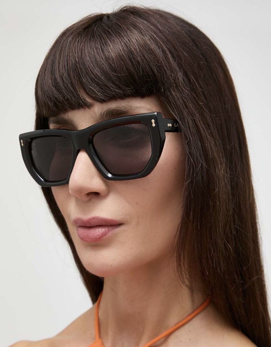Gucci NEW GUCCI GG1520S 001 CAT EYE BLACK GREY WOMEN SUNGLASSES Size ONE SIZE - 2 Thumbnail