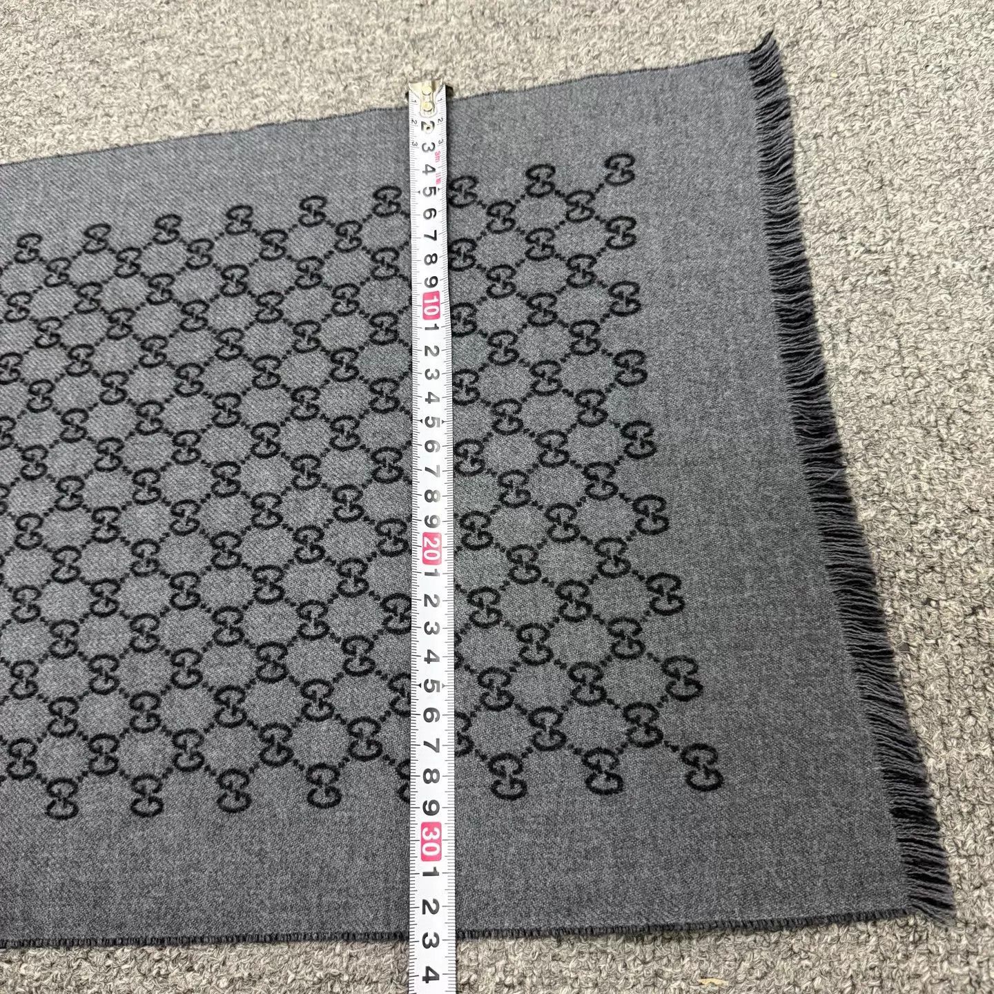 Gucci Gucci Dark Gray Wool Scarf 33x175cm 99 New Size ONE SIZE - 5 Thumbnail