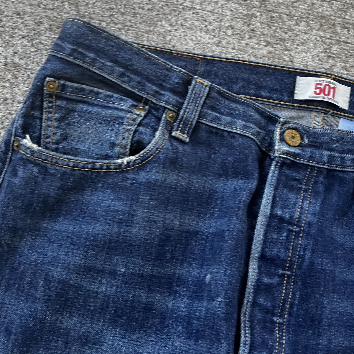 Levi's Vintage Levi’s 501 WPL 423 Mexico Repair Cut Off Jeans Rare Size US 36 / EU 52 - 5 Thumbnail