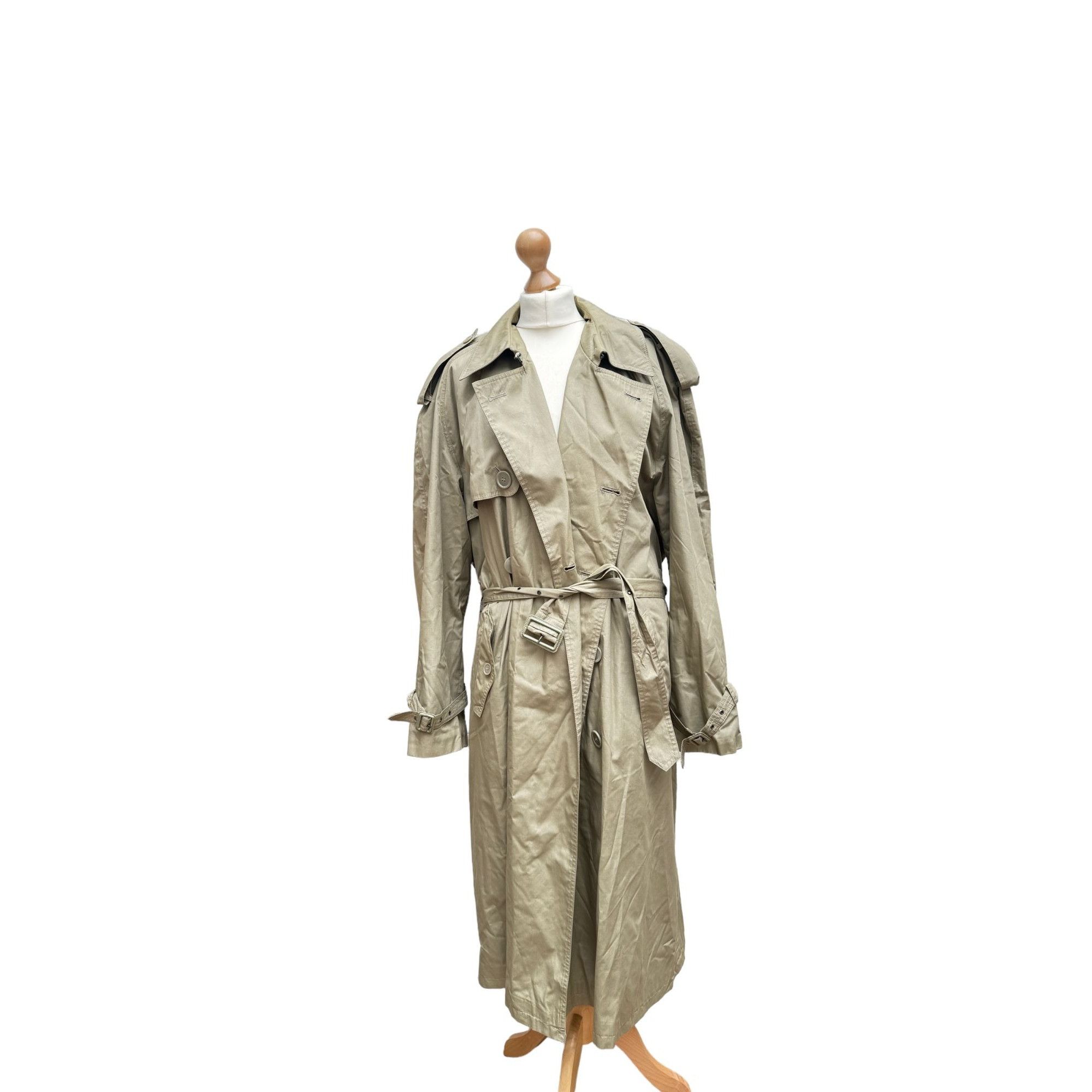 Image of YVES Saint Laurent Vintage Beige Trench Raincoat, Men's (Size XL)