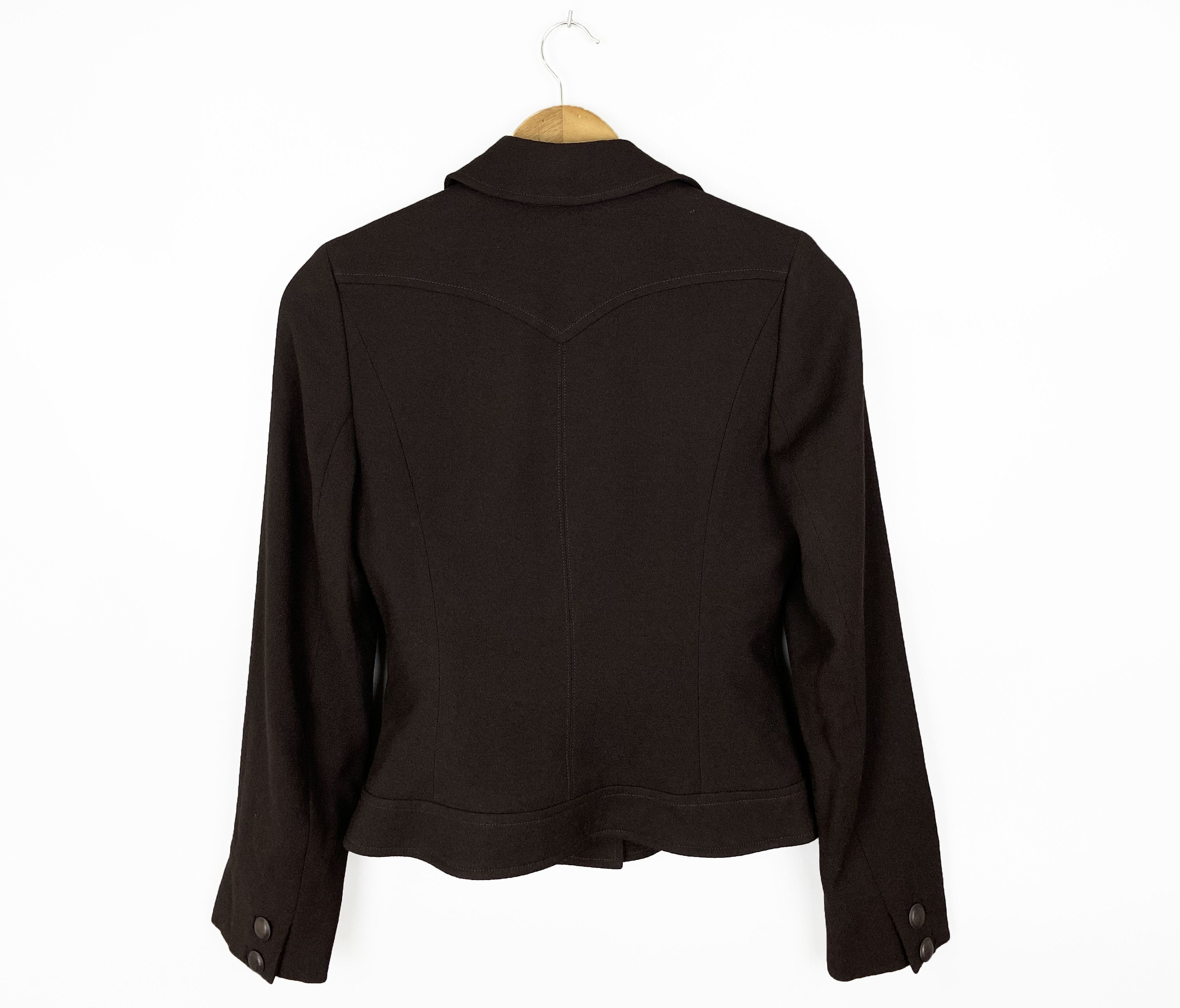 Versus Versace Vintage Gianni Versace Versus Lana Wool Blazer Women's Size XS / US 0-2 / IT 36-38 - 6 Thumbnail