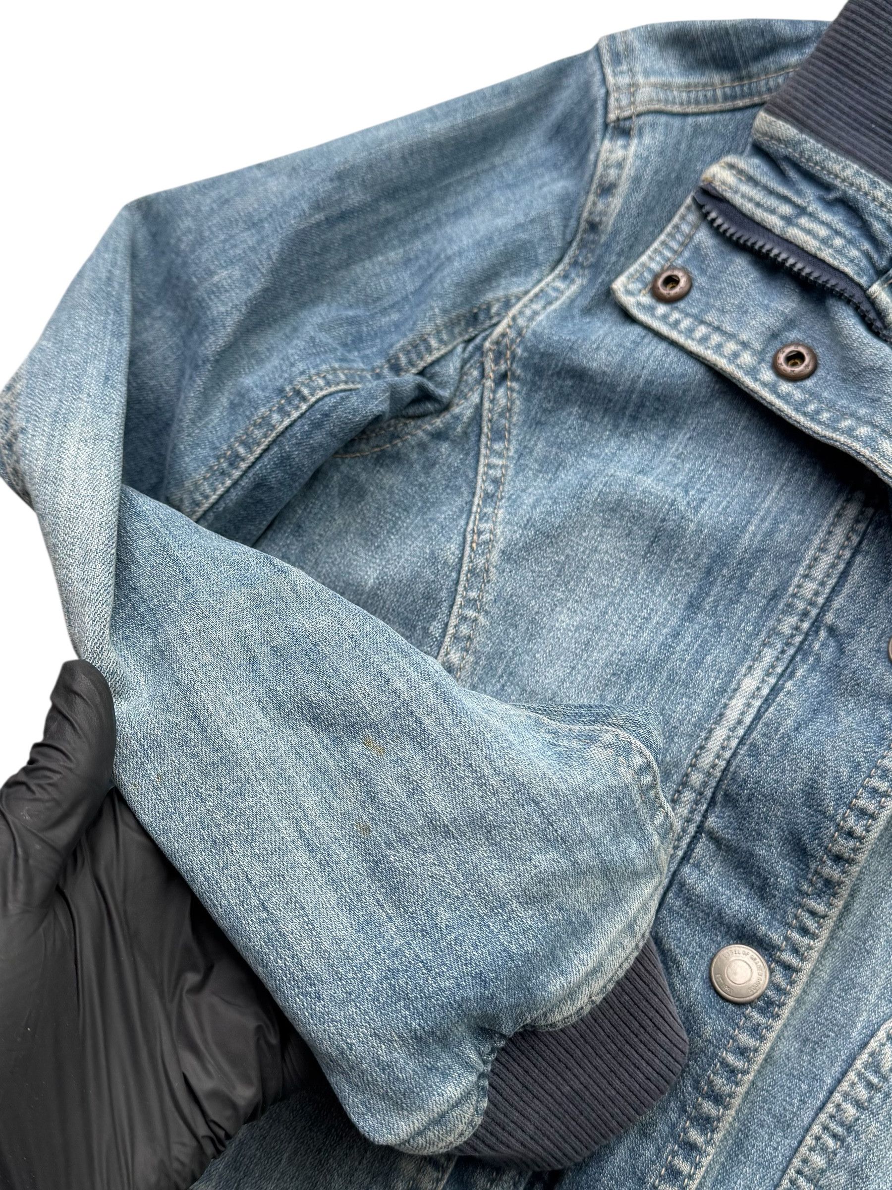 Other Vintage Cropped Denim Jacket M47(E30)(D15)(V34) Size S / US 4 / IT 40 - 4 Thumbnail