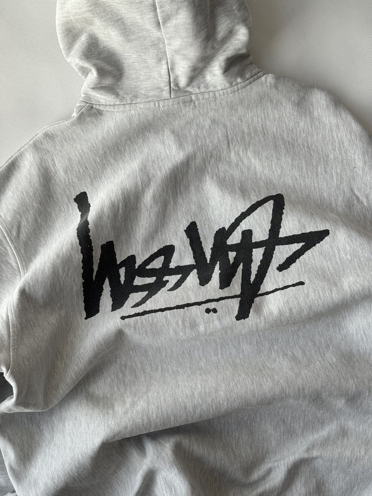 Stussy STUSSY Zip Up Reverse LOGO OVERSIZE Zip Up Gray HOODIE Size US XL / EU 56 / 4 - 13 Thumbnail
