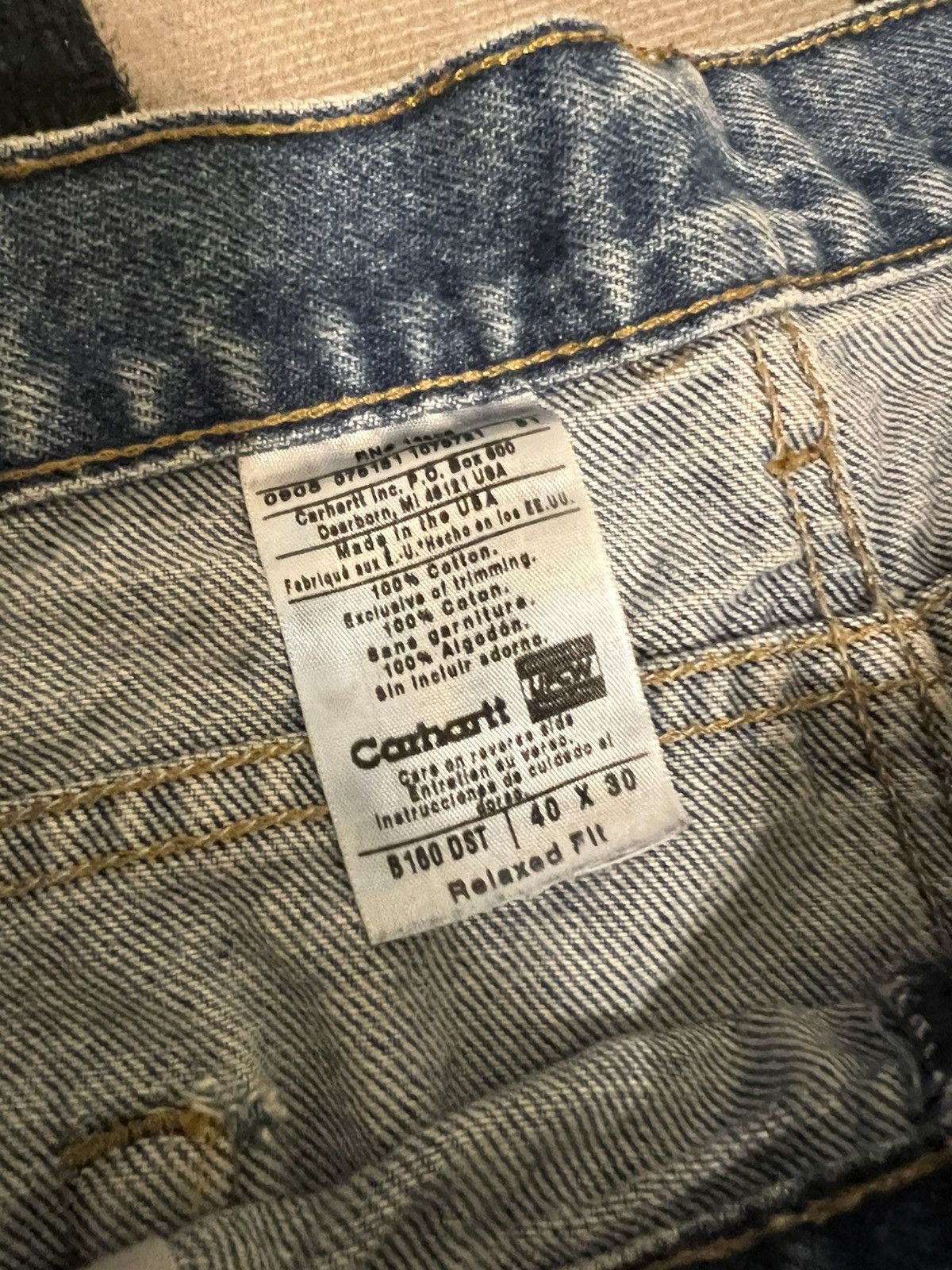 Carhartt Carhartt B100 DST Relaxed Fit Denim Jeans Size US 40 / EU 56 - 2 Thumbnail