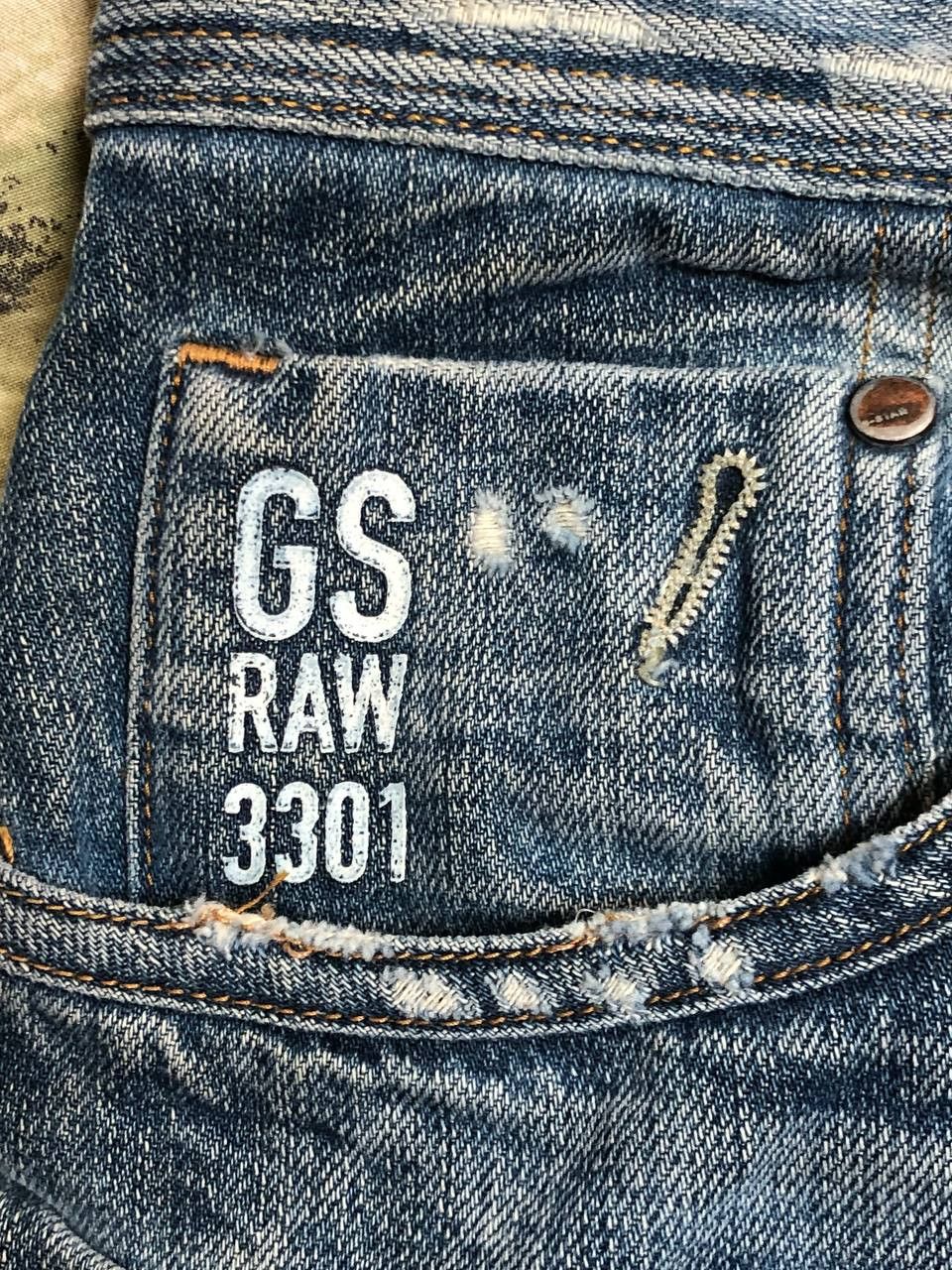 G-Star Vintage distressed jeans Y2K G-Star Raw logo streetwear Size US 30 / EU 46 - 7 Thumbnail