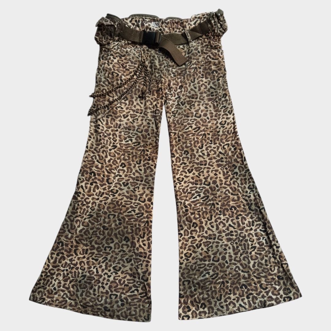 Le Grande Bleu (L.G.B.) L.G.B bullet waist bag zaire camo flare pant Size US 27 - 1 Thumbnail