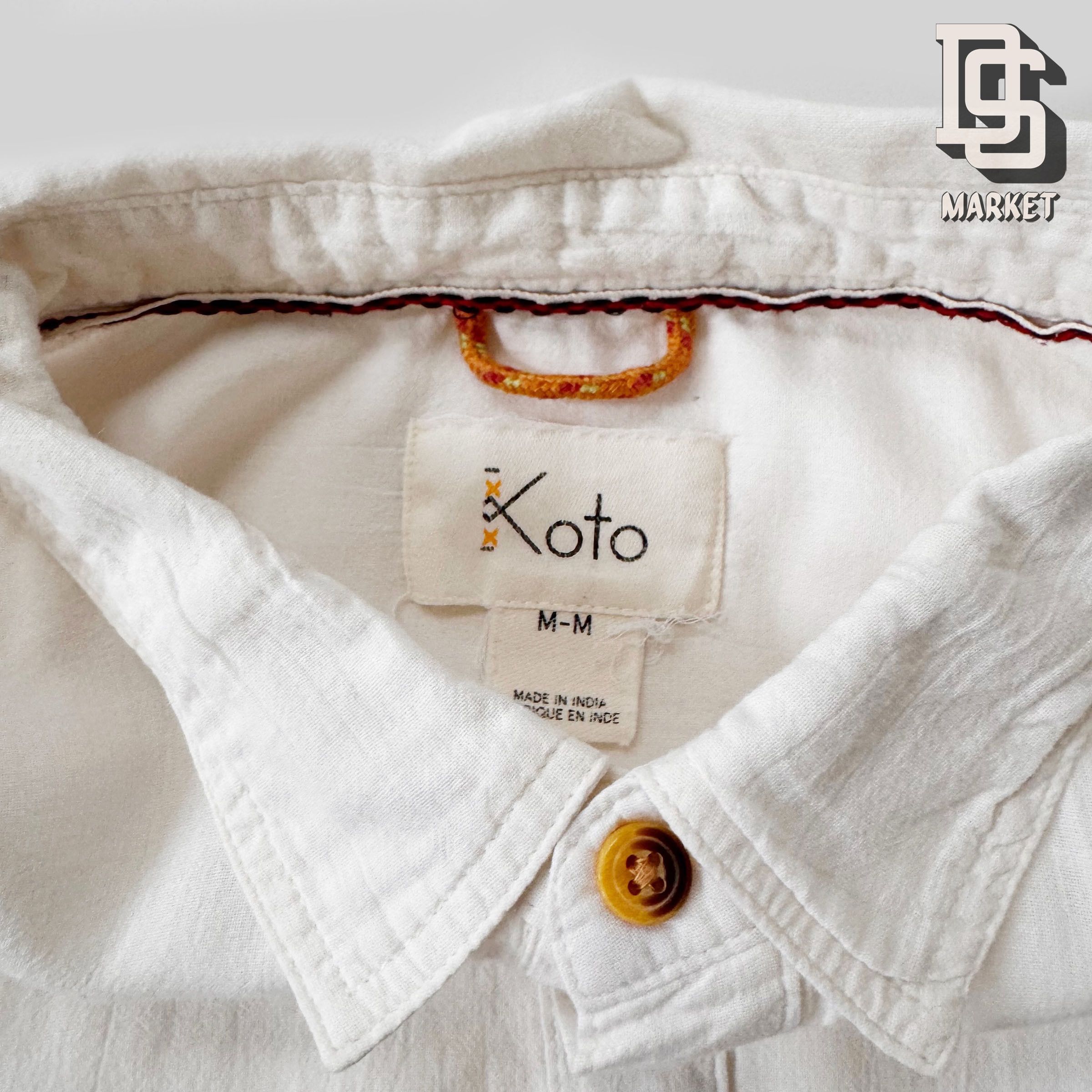 Koto URBAN OUTFITTERS KOTO WHITE LONG DRAPE BUTTON UP SHIRT Size US M / EU 48-50 / 2 - 2 Thumbnail
