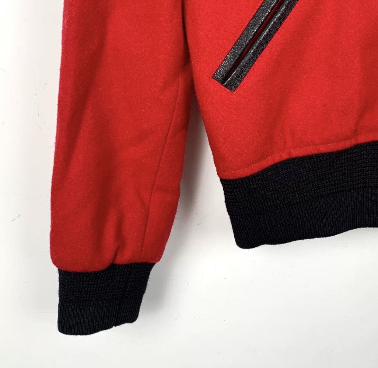 Saint Laurent Paris × Yves Saint Laurent Saint Laurent SLP wool baseball jacket with red color jacket Size US S / EU 44-46 / 1 - 4 Thumbnail