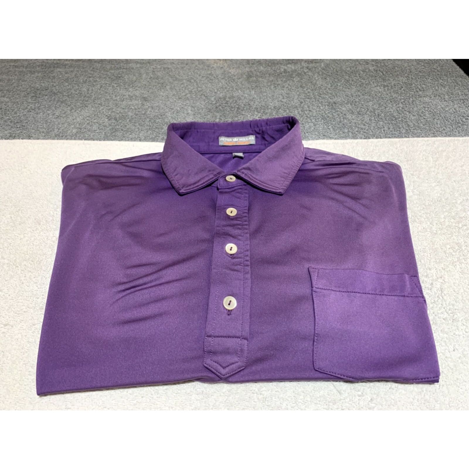 Peter Millar Peter Millar Polo Golf Shirt Mens Large Purple Short Sleeve Summer Comfort Size US L / EU 52-54 / 3 - 1 Thumbnail