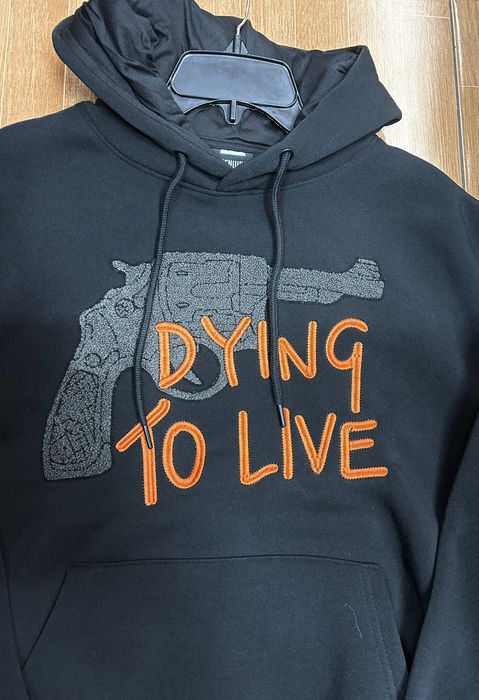 Vintage Medium Genuine Brand Revolver Dying To Live Hoodie | Grailed