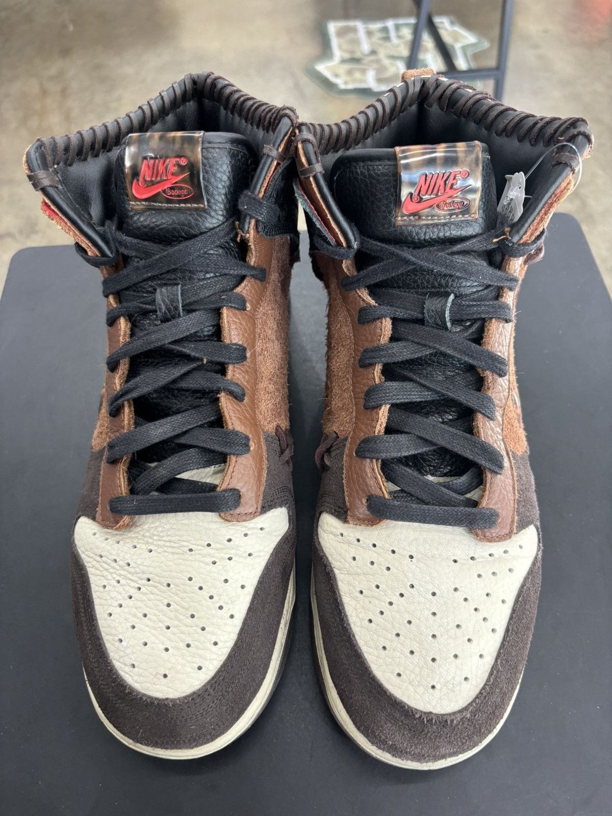 Bodega × Nike Nike Dunk High Bodega Legend Fauna Brown Sz. 12 (2020) Size US 12 / EU 45 - 2 Thumbnail