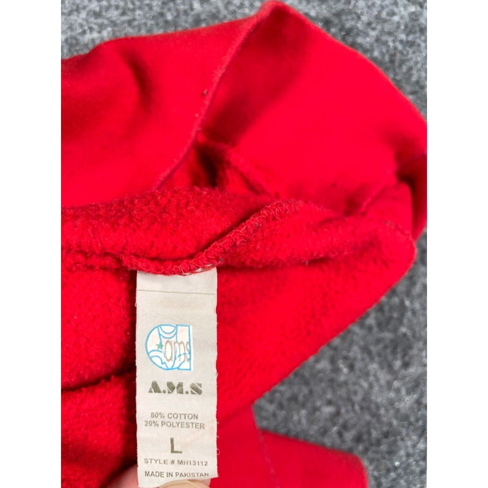 Etro Queen Logo Hoodie Sweatshirt Adult Large Red Black Retro 80s Rock Mens Size US L / EU 52-54 / 3 - 3 Thumbnail