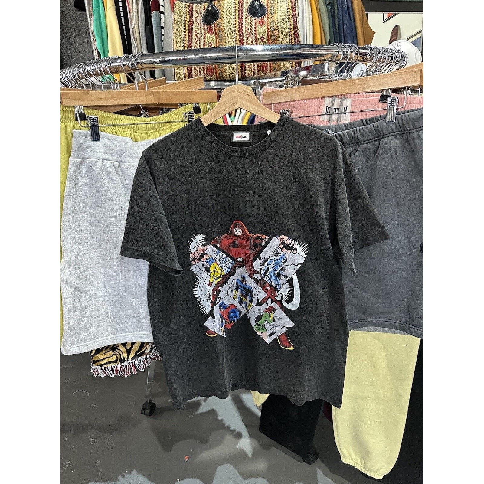 Image of Kith X Marvel X-Men Juggernaut Vintage Tee Black Size S Nwot, Men's