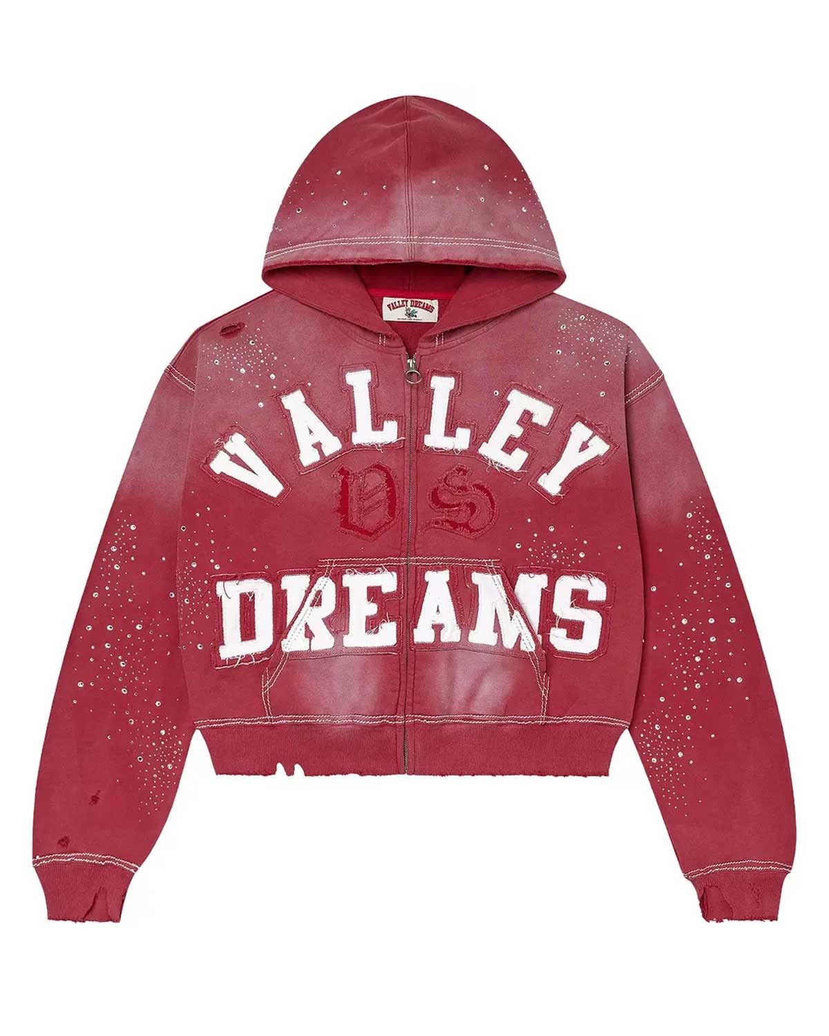 Vale Vale Forever 'Classico' Ruby Red Zip Up Hoodie Size US L / EU 52-54 / 3 - 1 Preview
