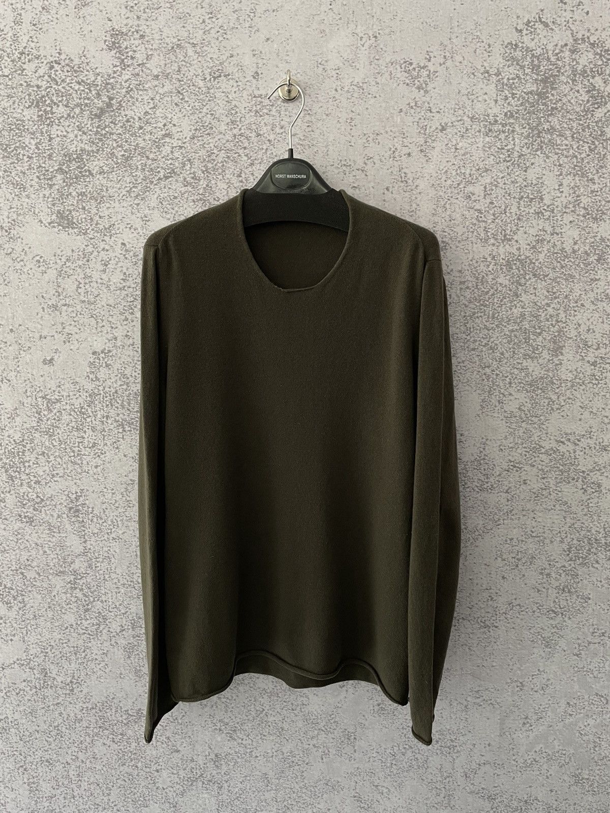 Label Under Construction LUC Khaki Angora Primary Sweater Size US L / EU 52-54 / 3 - 1 Thumbnail