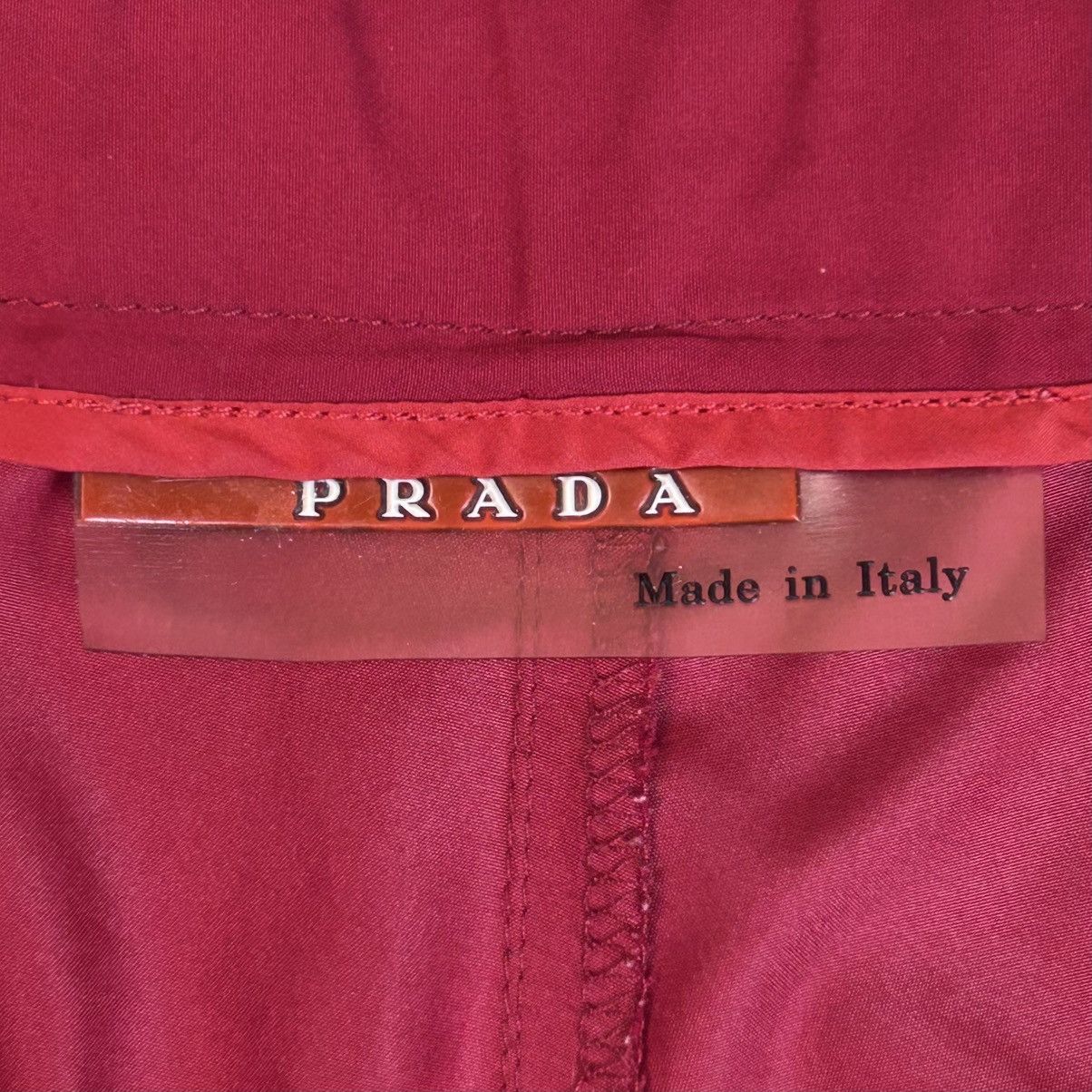 Prada Vintage Luxury Prada Milano Shorts Nylon Red Man’s Size US 34 / EU 50 - 8 Thumbnail