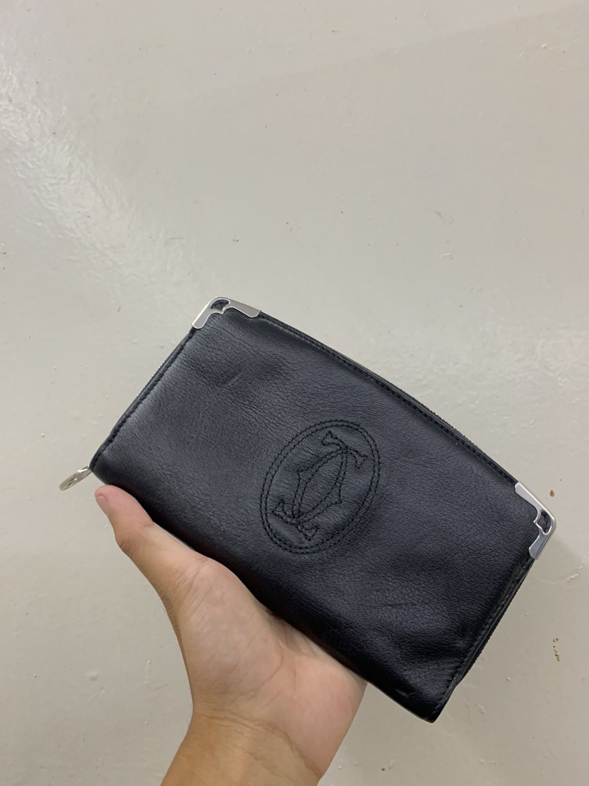 Cartier Cartier Black Leather Wallet Size ONE SIZE - 1 Thumbnail