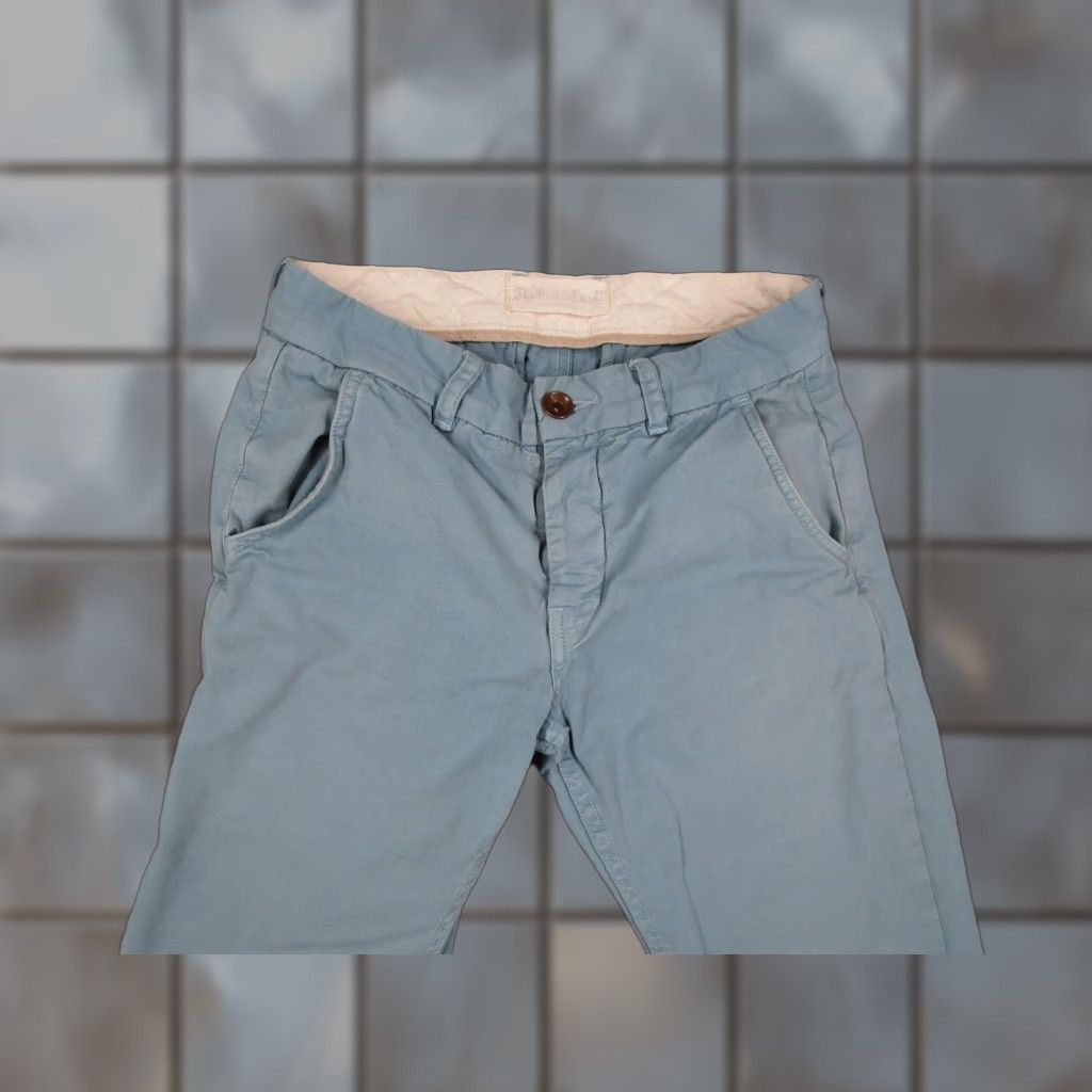 The West Is Dead The West is Dead Pants Mens 29x31 Blue Slim Chino Made in USA Casual Size US 29 - 1 Thumbnail