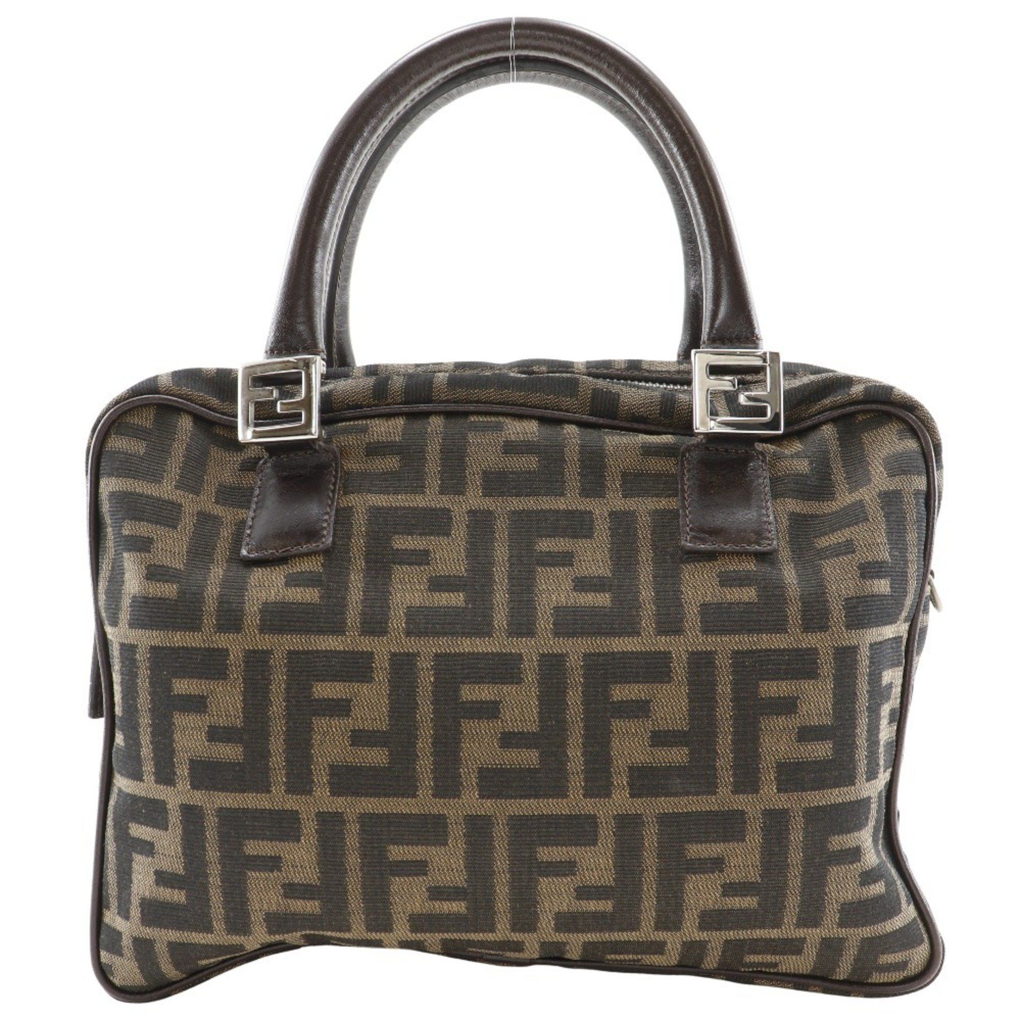 Fendi FENDI Zucca handbag in nylon canvas, brown, A5 size, for women Size ONE SIZE - 1 Thumbnail