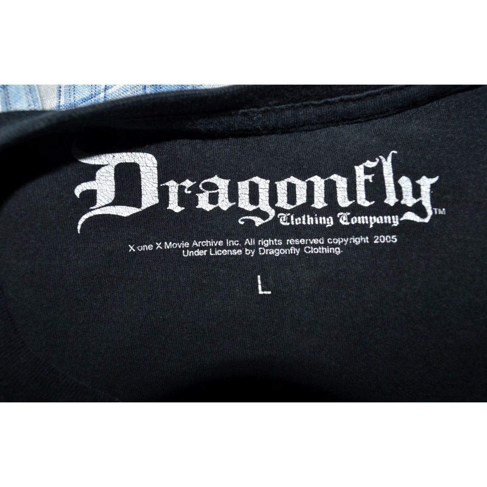 Vintage Dragonfly Dracula Movie 2005 Graphic T Shirt Black Large Men Crew Neck Short Sleeve Cotton S logo Dragonfly Mens T-Shirt Size US L / EU 52-54 / 3 - 3 Thumbnail
