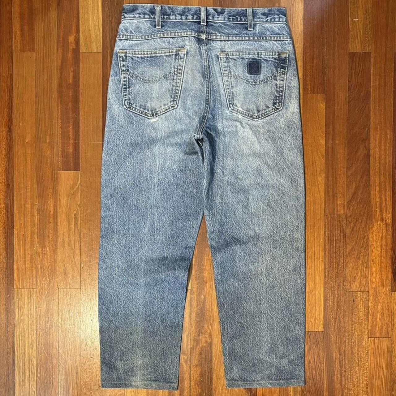 Carhartt × Vintage Real Vintage Carhartt Repaired Blue Jeans Size US 32 / EU 48 - 2 Thumbnail