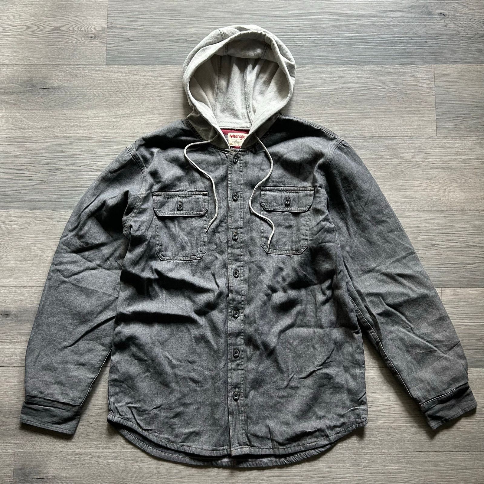 Wrangler Wrangler Authentics Fleece Lined denim Hooded Shirt Jacket Size US L / EU 52-54 / 3 - 2 Thumbnail