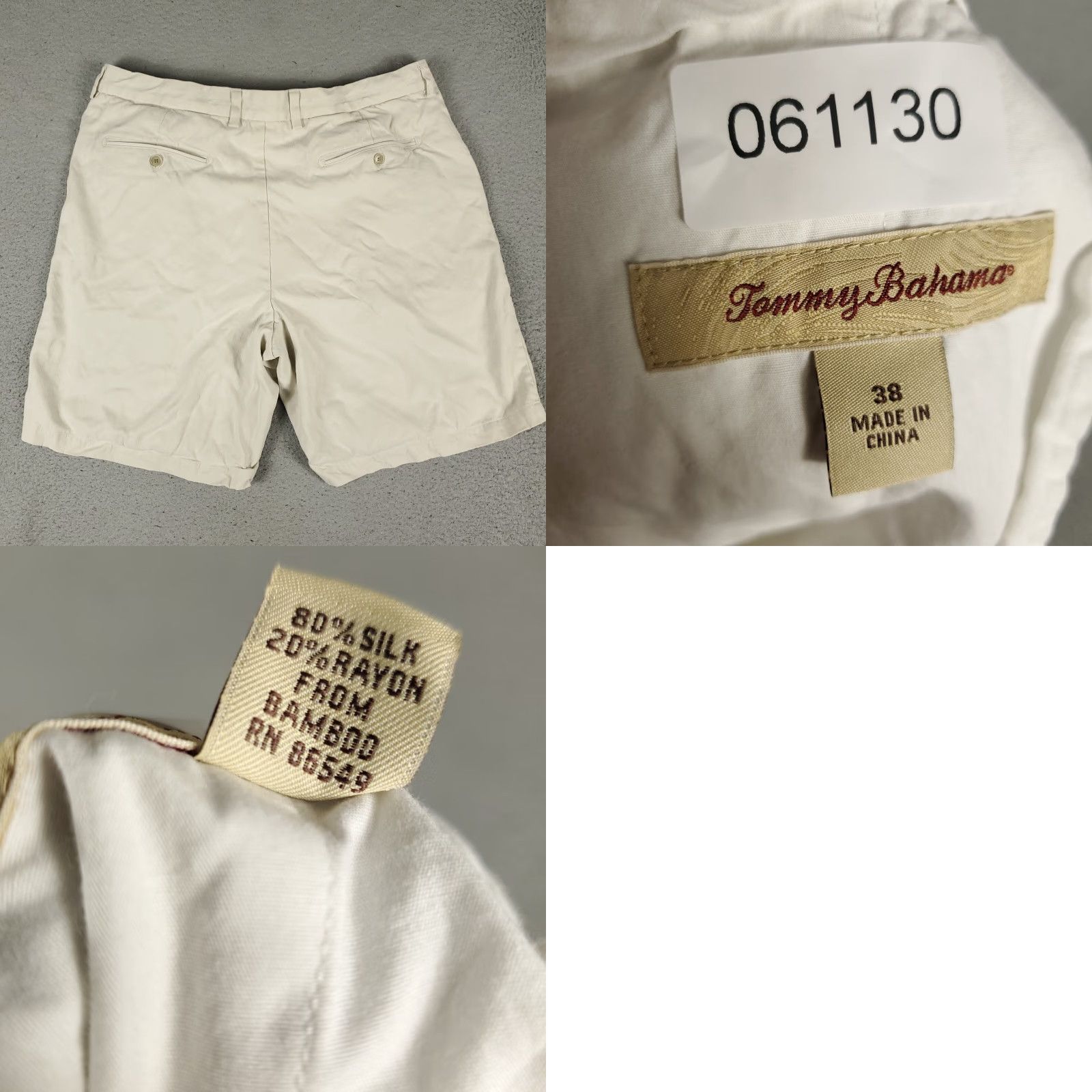Tommy Bahama VINTAGE Tommy Bahama Shorts Mens Size 38 Chino Fabric Fall Summer Casual Dress Satin Size US 38 / EU 54 - 8 Thumbnail