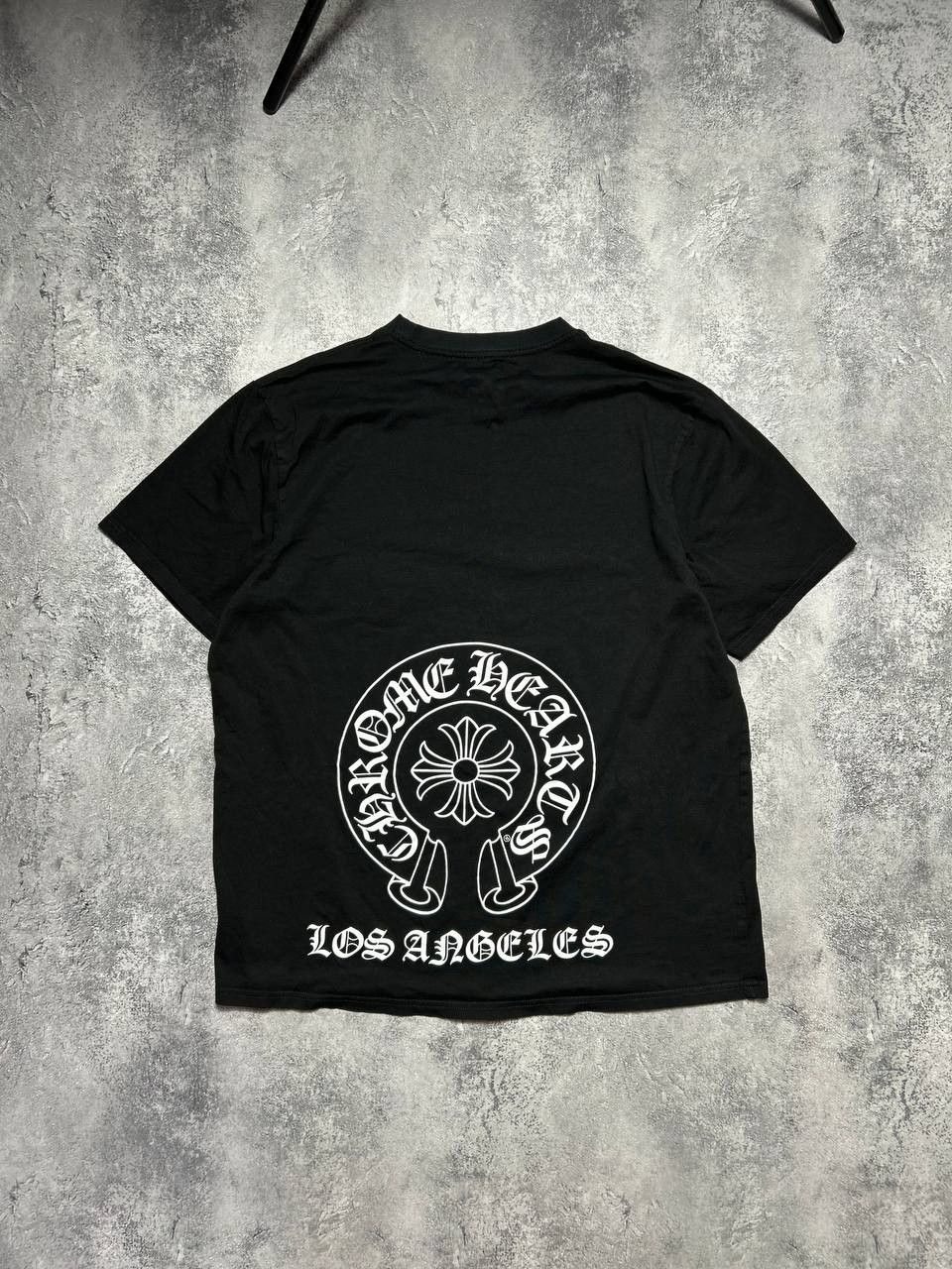 Chrome Hearts Chrome Hearts Black Cross Big Logo Los Angeles T