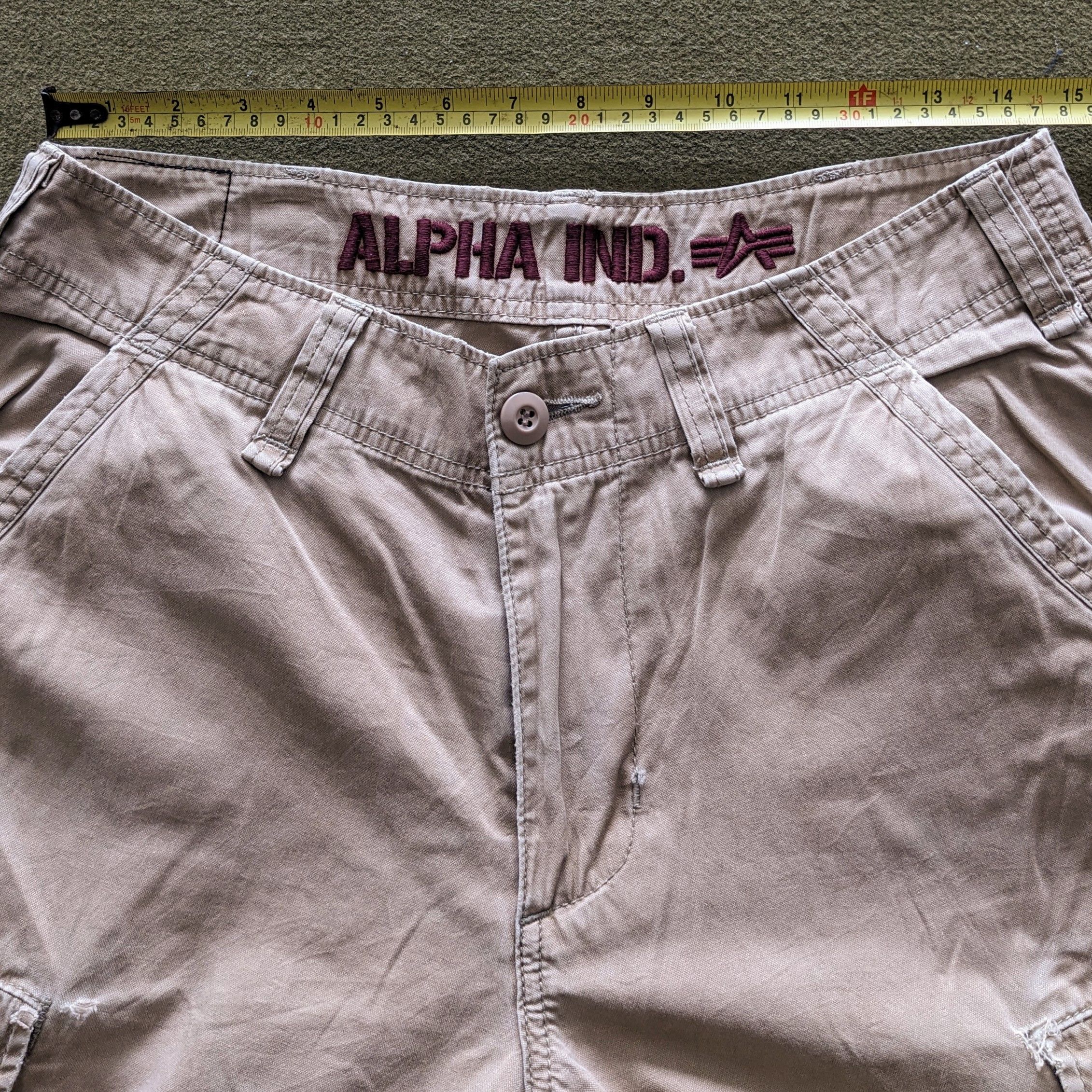 Alpha Industries Vintage ALPHA INDUSTRIES Cargo Pants Size US 31 - 5 Thumbnail