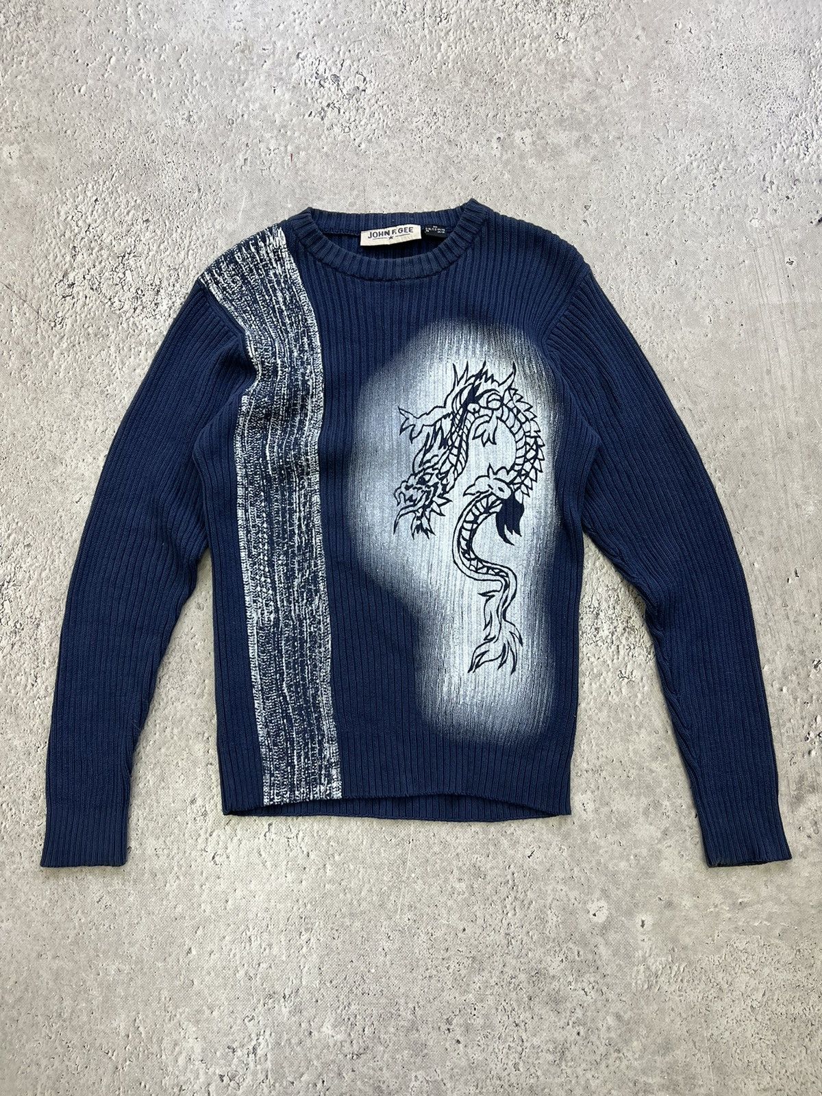 Vintage Y2K 00s Diesel Distressed Punk Sweater striped knit