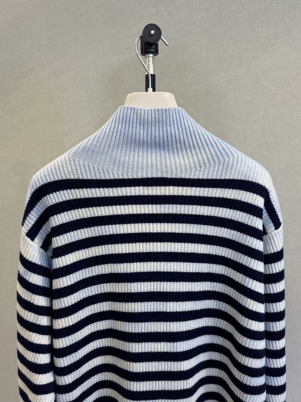 Barena Barena - Tie-Dyed Striped Ribbed Wool Rollneck Sweater Size US XL / EU 56 / 4 - 6 Thumbnail