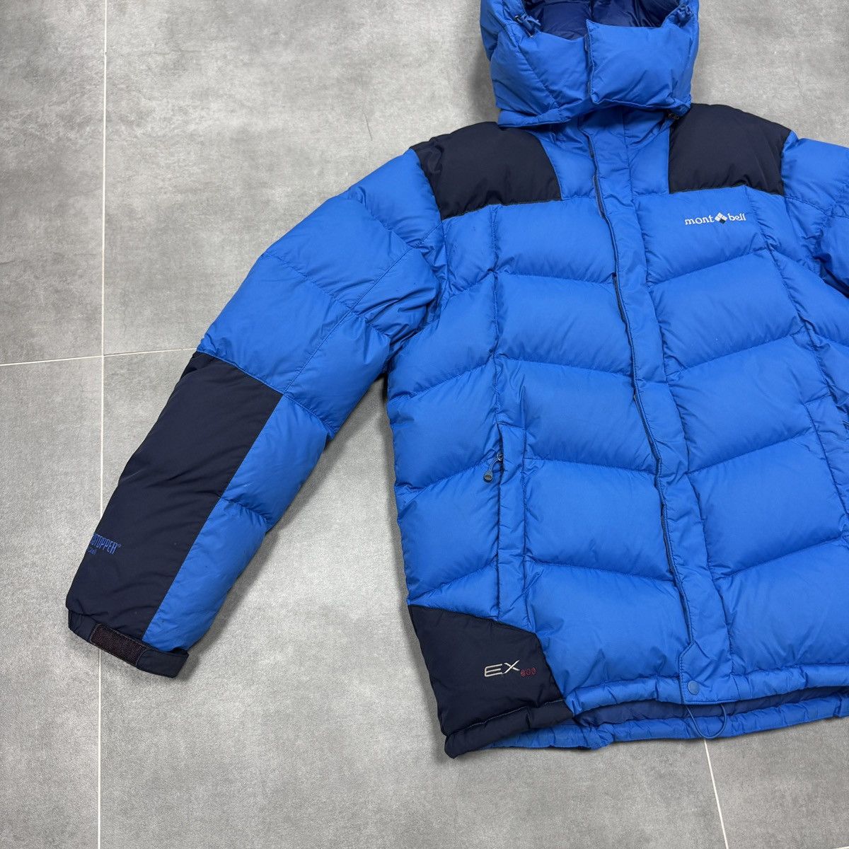 Montbell Montbell EX800 Blue Down Windstopper Jacket Men Size L Size US L / EU 52-54 / 3 - 4 Thumbnail