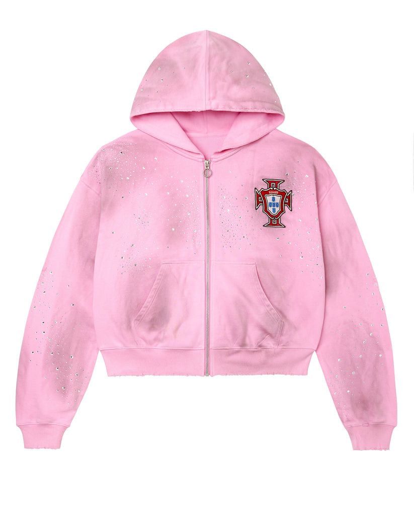 Forever Venus Zip Up Hoodie Pink