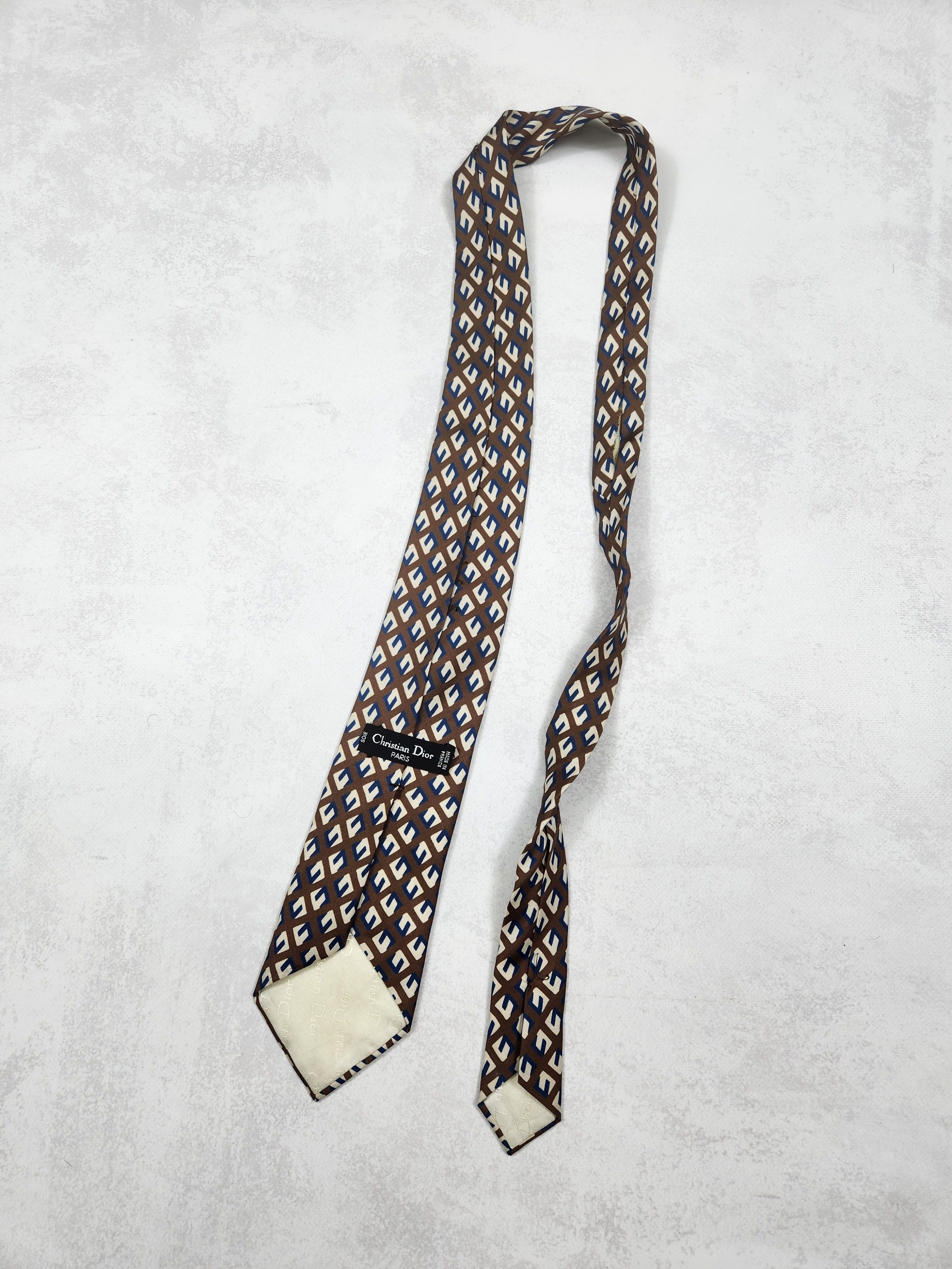 Christian Dior Monsieur Vintage monogram Christian Dior silk tie Size ONE SIZE - 5 Thumbnail