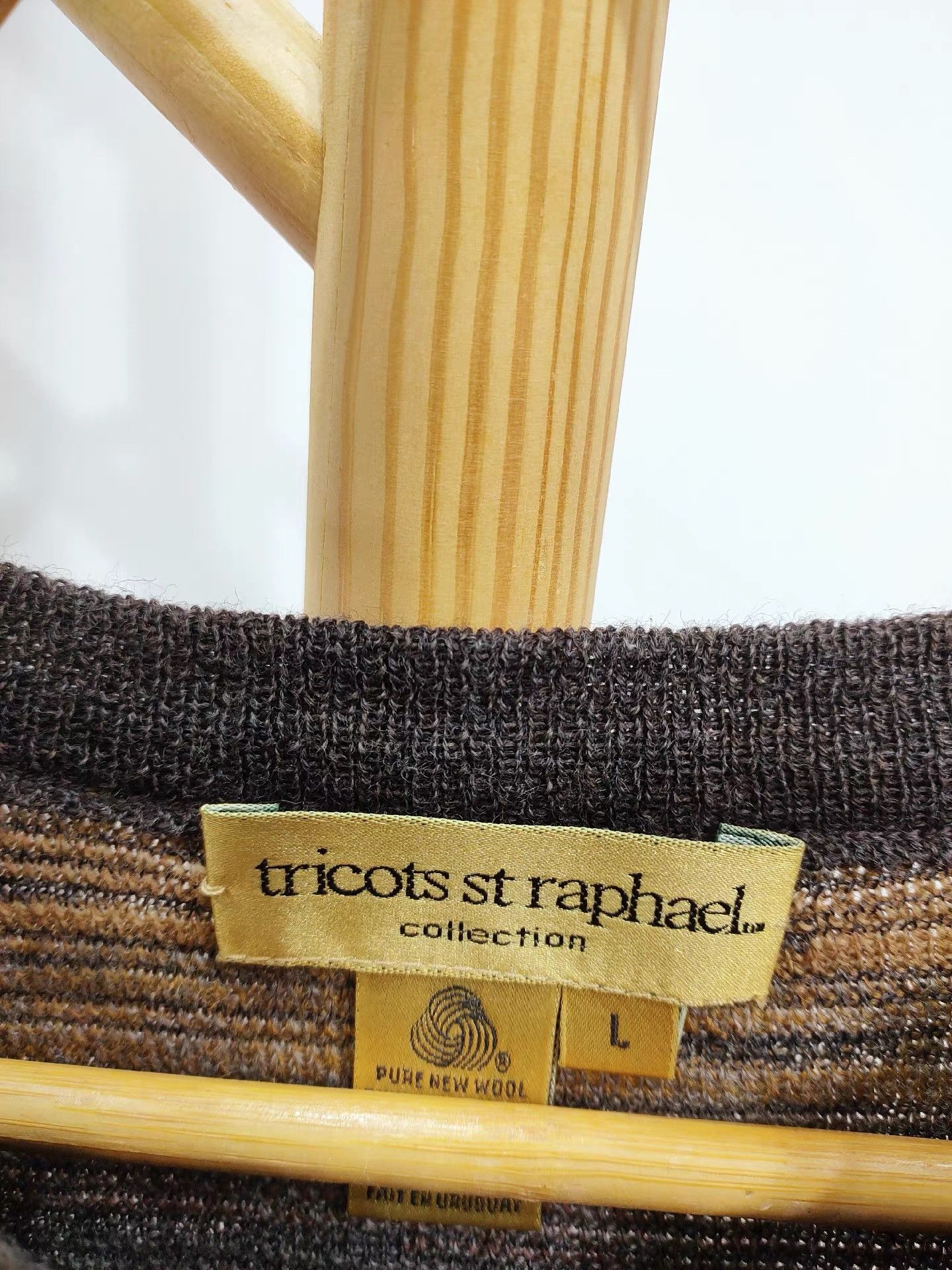 Tricots St. Raphael Tricots St Raphael Men's Crew Neck Wool Sweater K29 Size US L / EU 52-54 / 3 - 3 Thumbnail