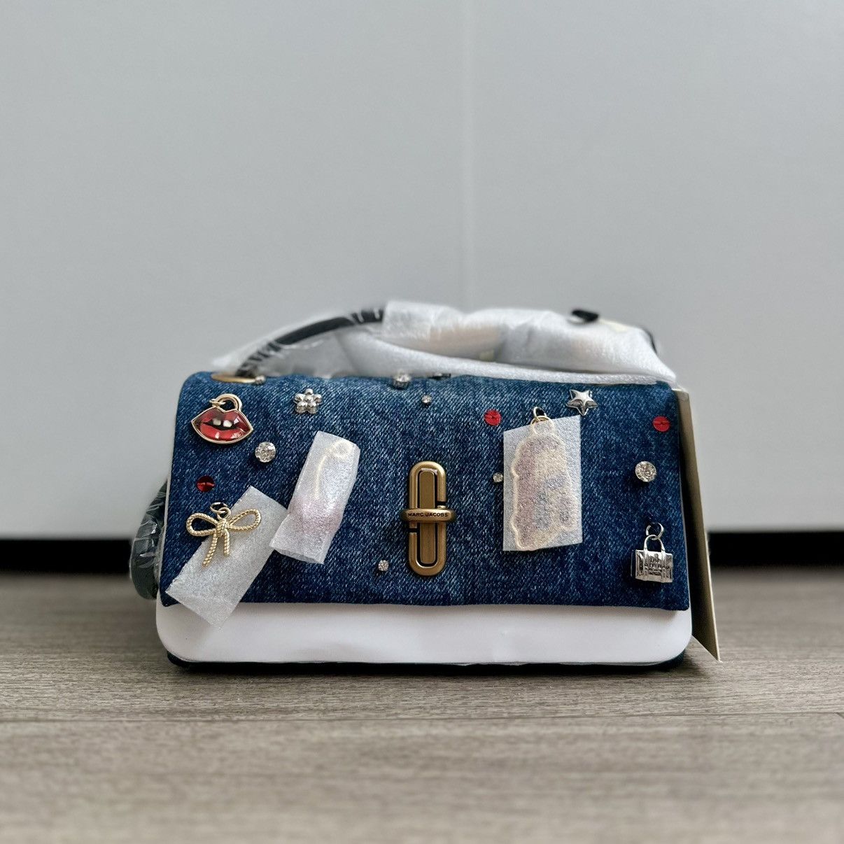 Marc Jacobs Marc Jacobs The Trinket Charm Denim Mini Dual Bag NWT Size ONE SIZE - 3 Thumbnail