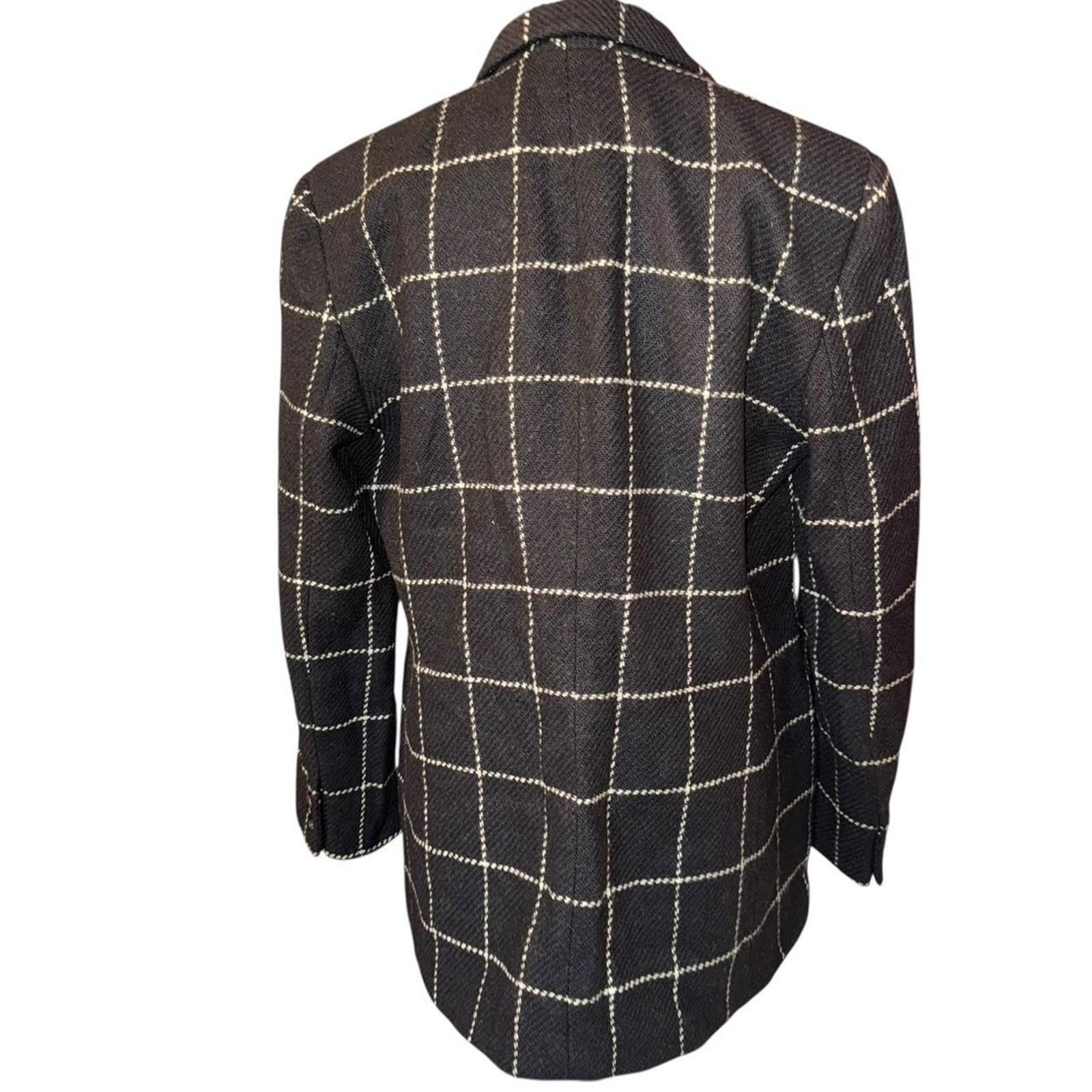 Ralph Lauren Vtg ralph lauren grey wool windowpane blazer jacket 12 Size XL / US 12-14 / IT 48-50 - 4 Thumbnail