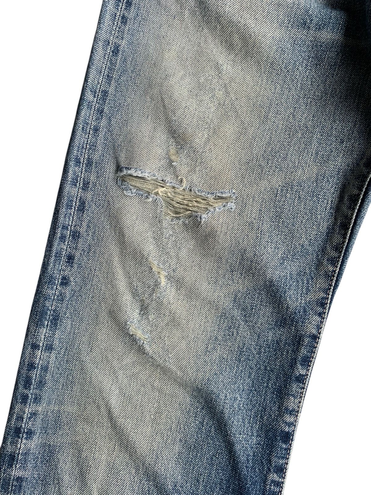 OMNIGOD OMNIGOD JAPANESE BUTTON FLY SELVEDGE DISTRESSED DENIM🎌 Size US 28 / EU 44 - 17 Thumbnail