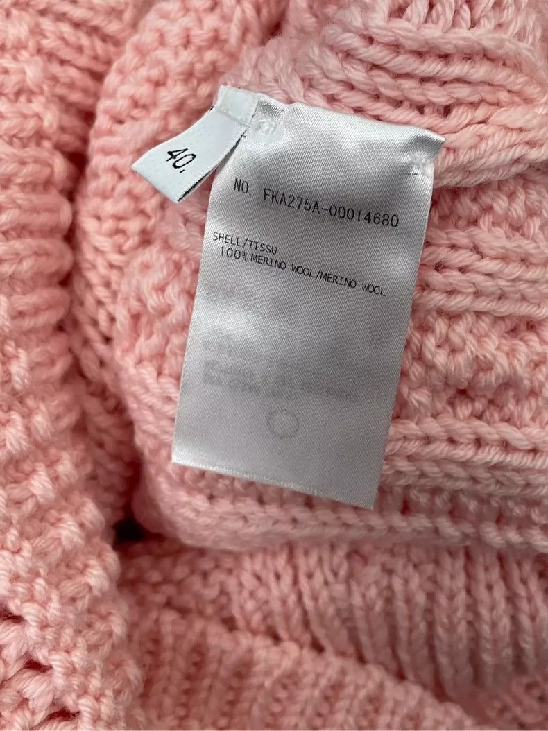 Thom Browne Thom Browne Sakura pink knit wool lapel sweater Size S / US 4 / IT 40 - 8 Thumbnail