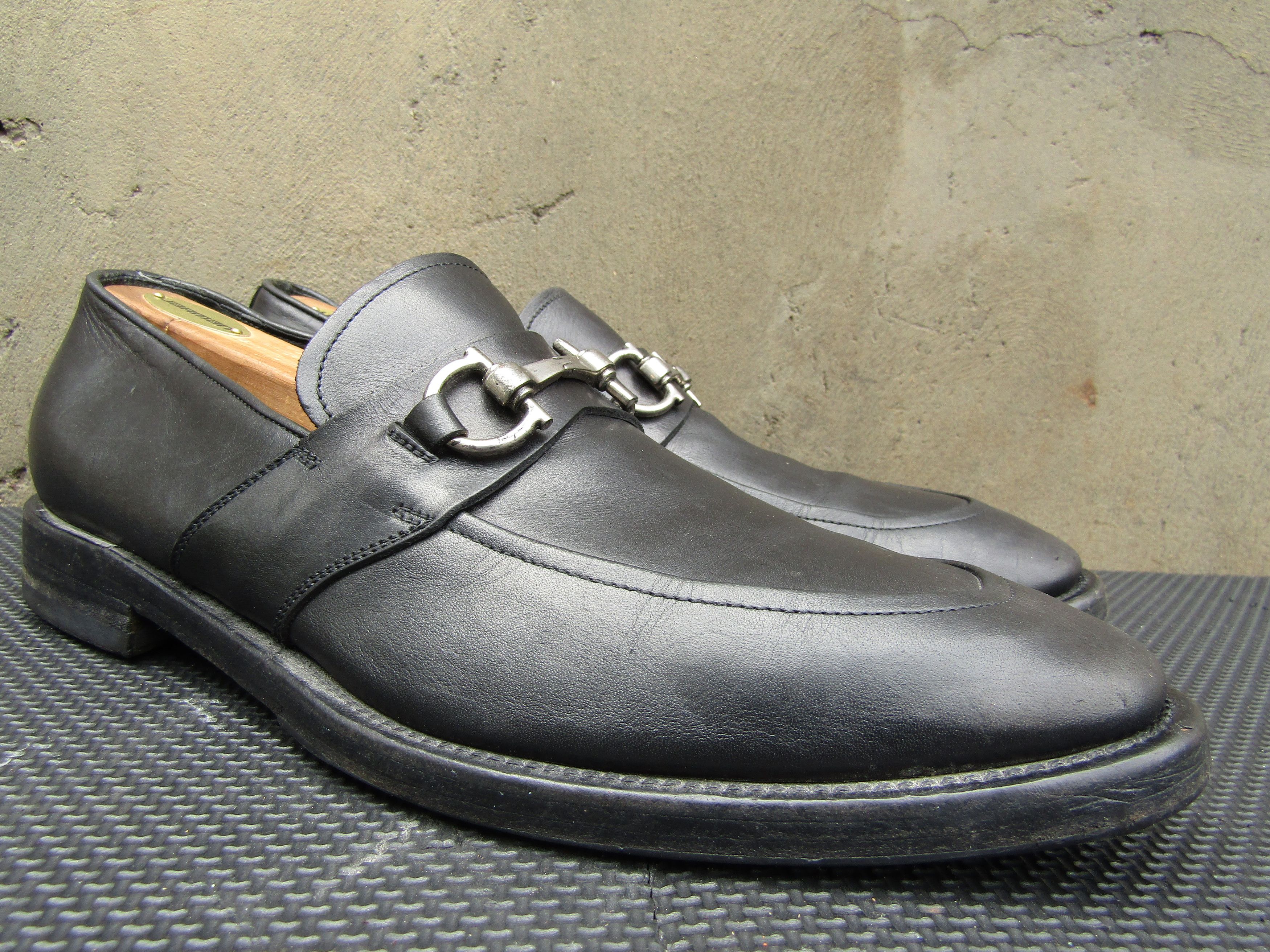 Salvatore Ferragamo Salvatore Ferragamo Mens JAZZ Gancini Silver Bit Loafers Size US 8 / EU 41 - 3 Thumbnail